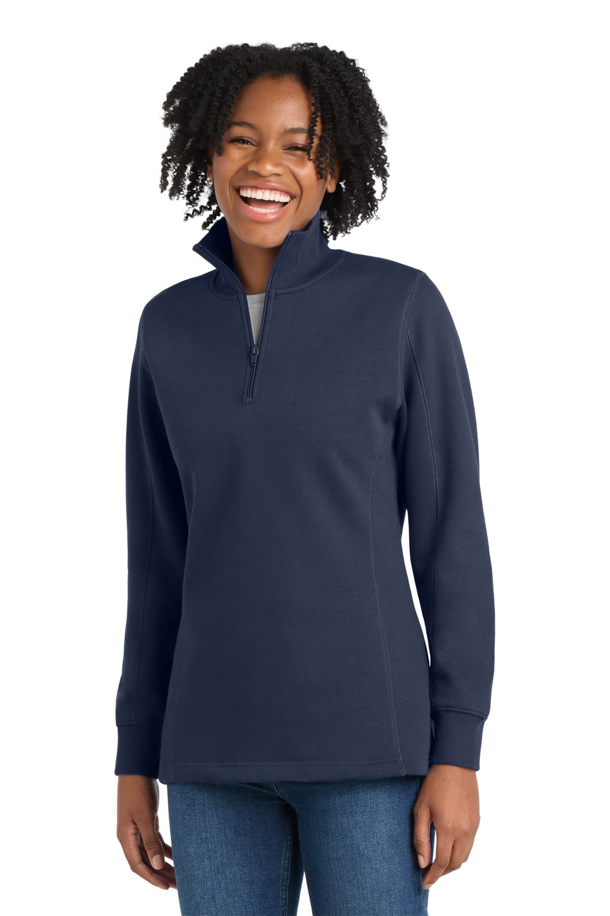 Sport-Tek ® Women's 1/4-Zip Sweatshirt. LST253 thumbnail 5