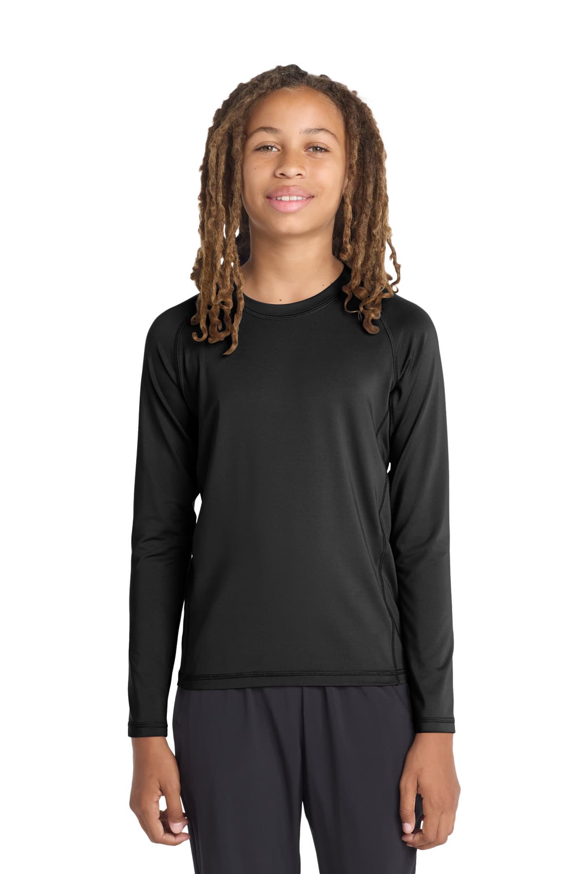 Sport-Tek ® Youth Long Sleeve Rashguard Tee. YST470LS thumbnail 2