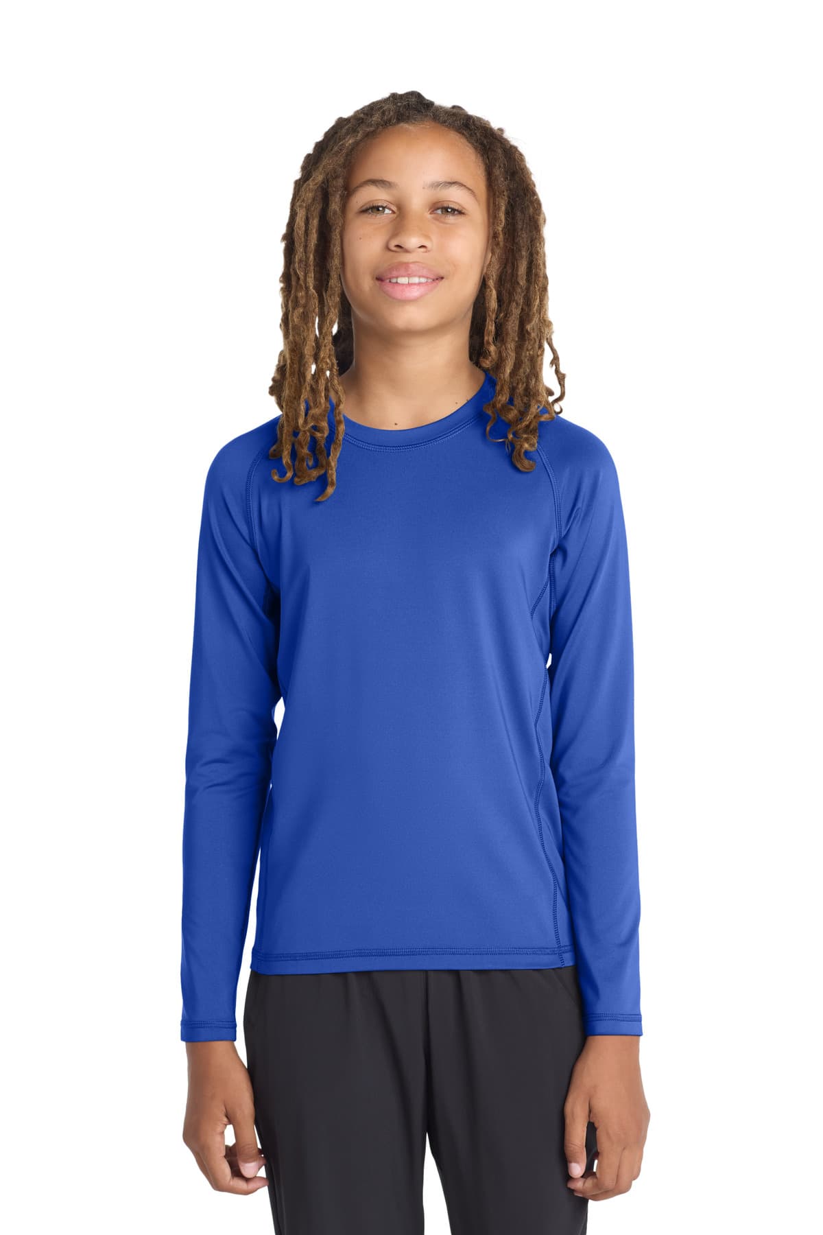 Sport-Tek ® Youth Long Sleeve Rashguard Tee. YST470LS thumbnail 4