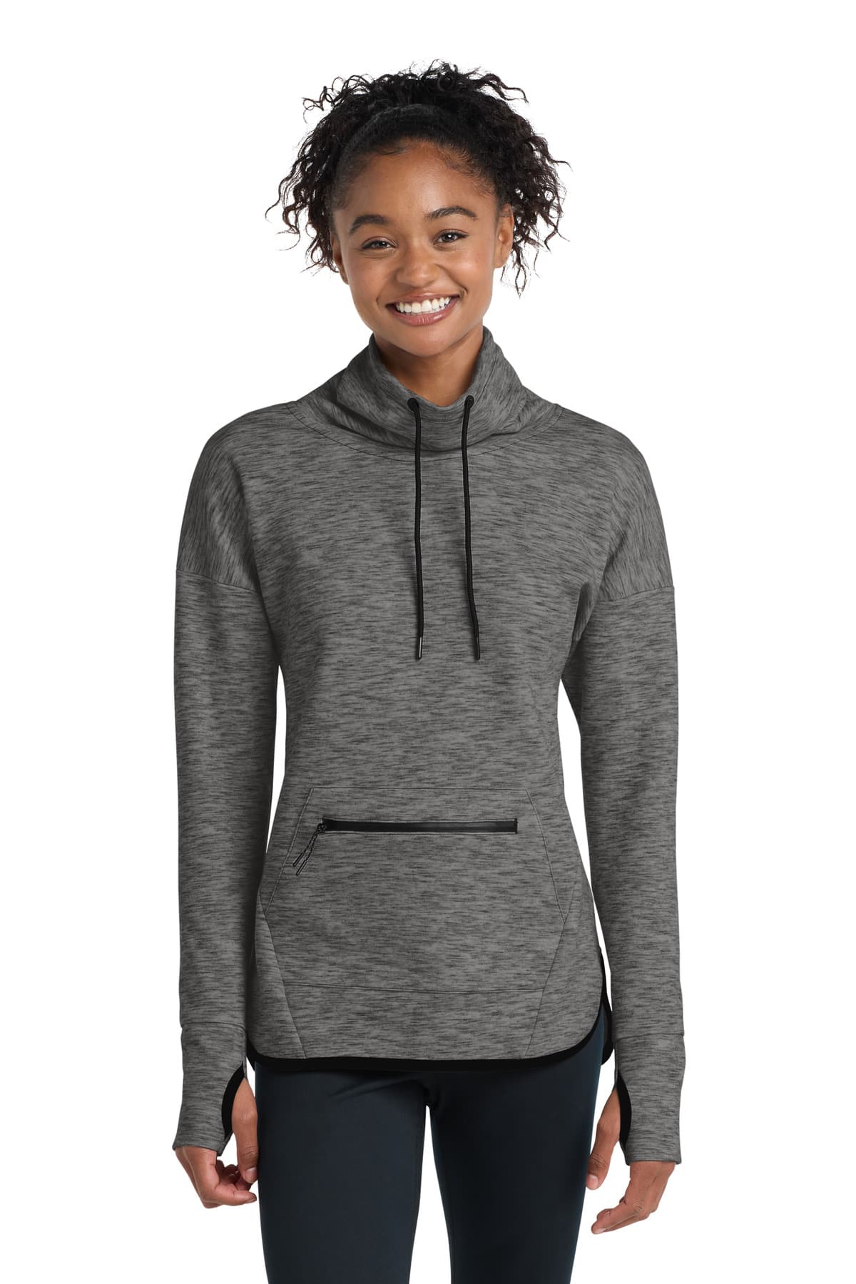 Sport-Tek ® Women's Triumph Cowl Neck Pullover LST280 thumbnail 5