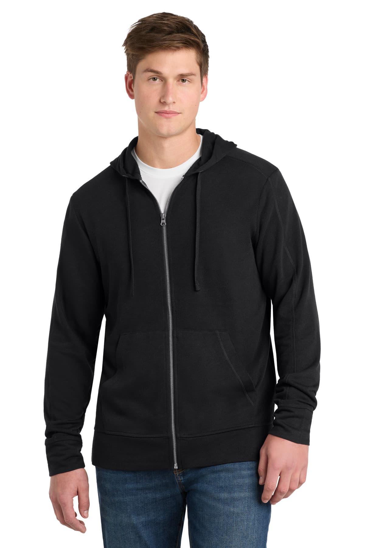 Sport-Tek ® PosiCharge ® Tri-Blend Wicking Fleece Full-Zip Hooded Jacket ST293 thumbnail 2