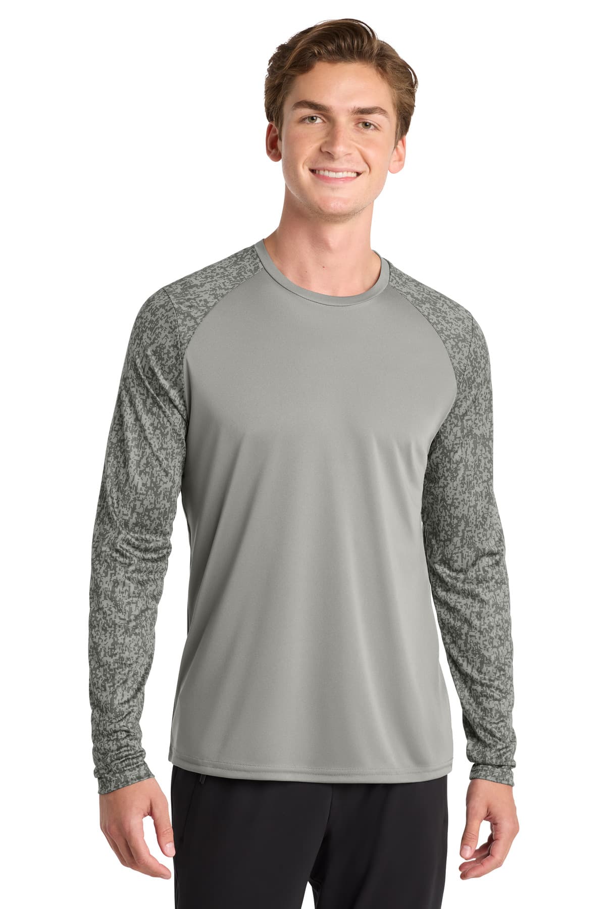 Sport-Tek ® Long Sleeve Digi Camo Tee. ST460LS thumbnail 3