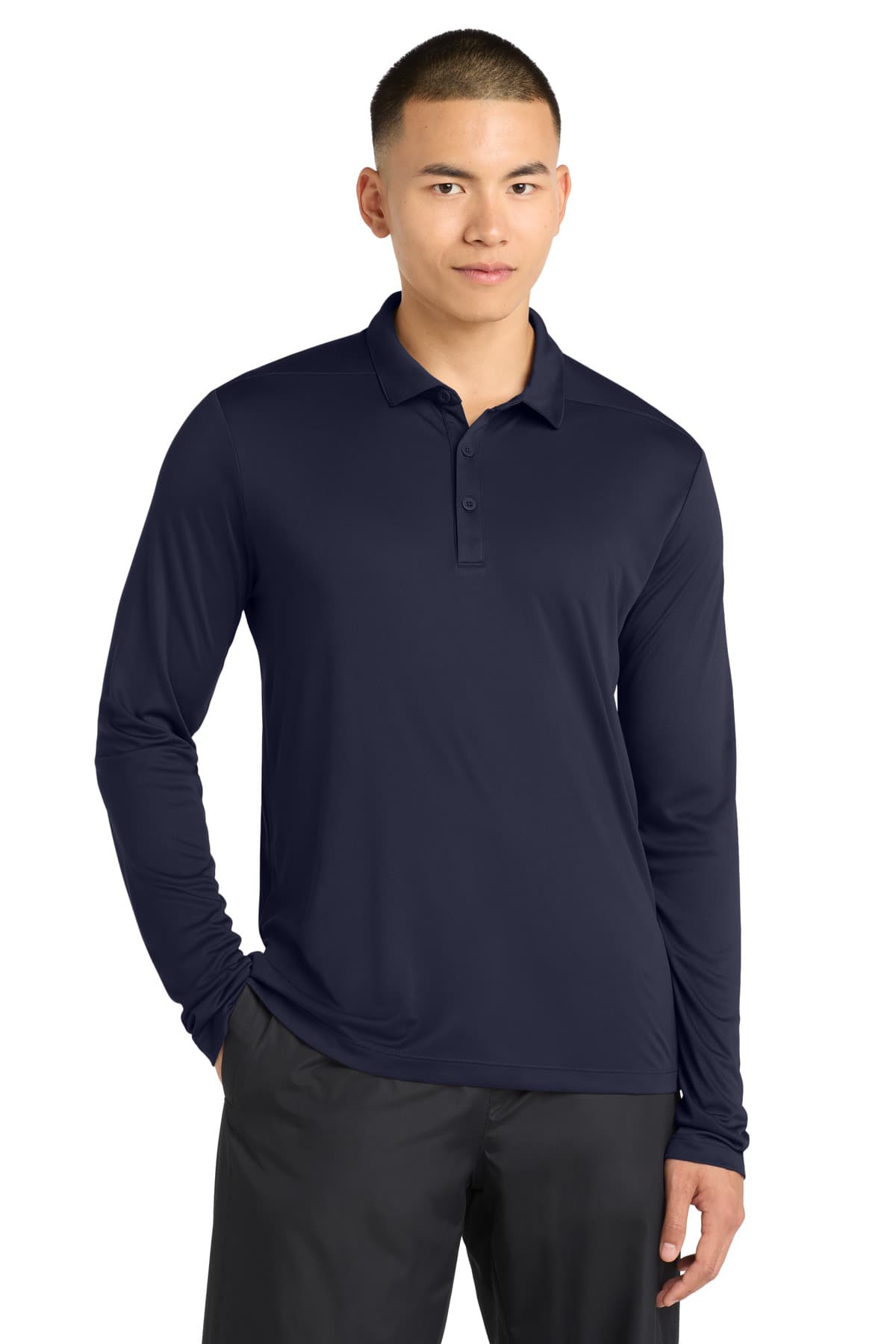 Sport-Tek ® Posi-UV ® Pro Long Sleeve Polo. ST520LS thumbnail 5
