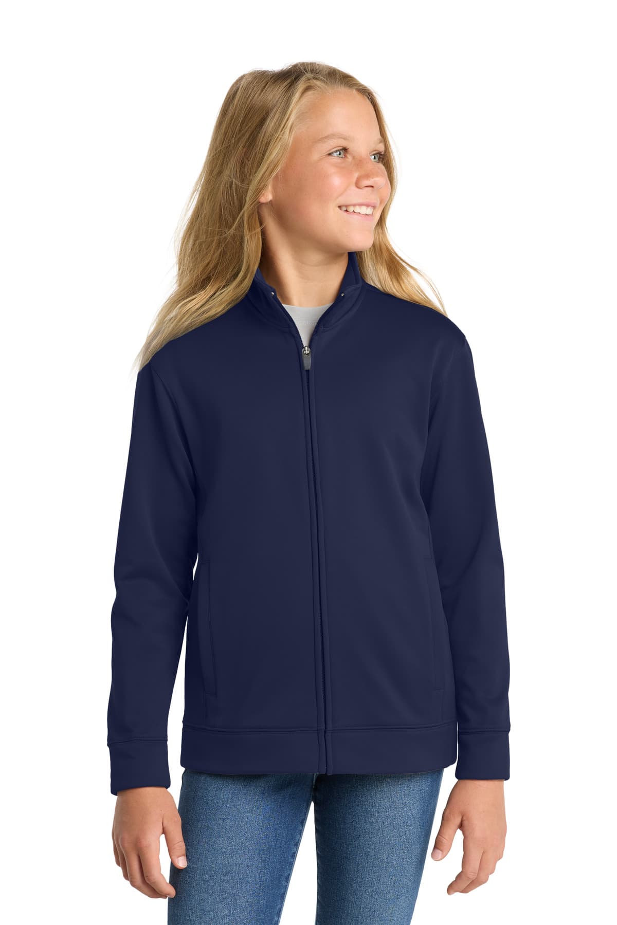 Sport-Tek ® Youth Sport-Wick ® Fleece Full-Zip Jacket. YST241 thumbnail 5