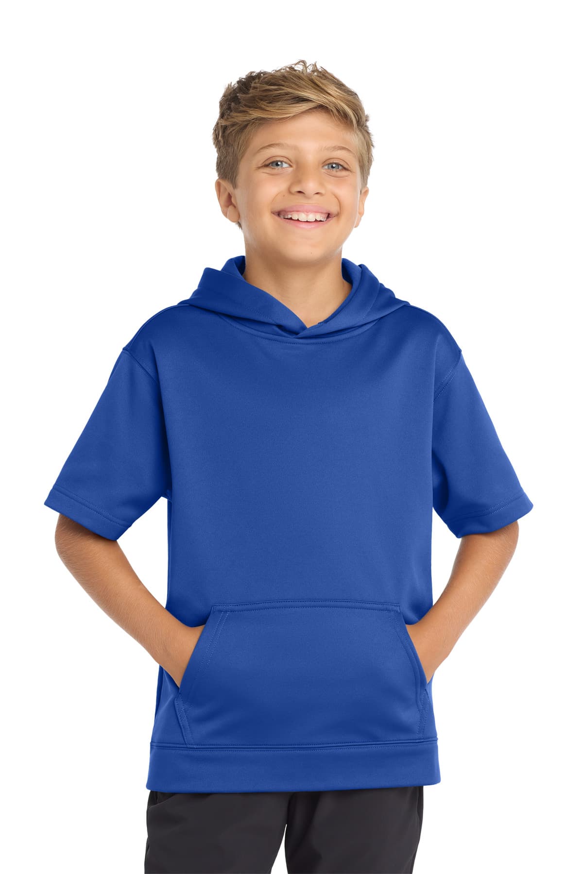 Sport-Tek ® Youth Sport-Wick ® Fleece Short Sleeve Hooded Pullover. YST251 thumbnail 5