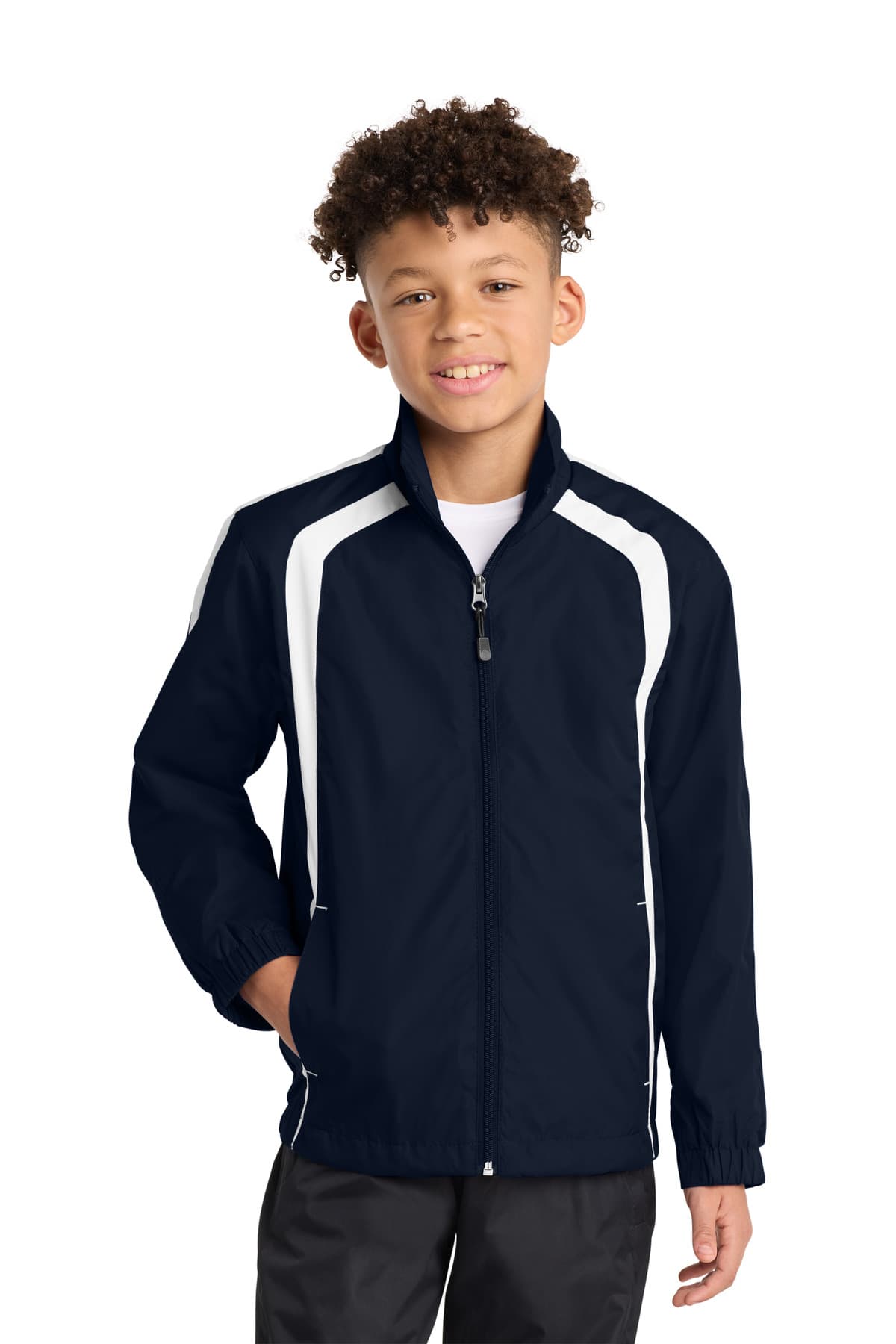 Sport-Tek ® Youth Colorblock Raglan Jacket. YST60 thumbnail 5