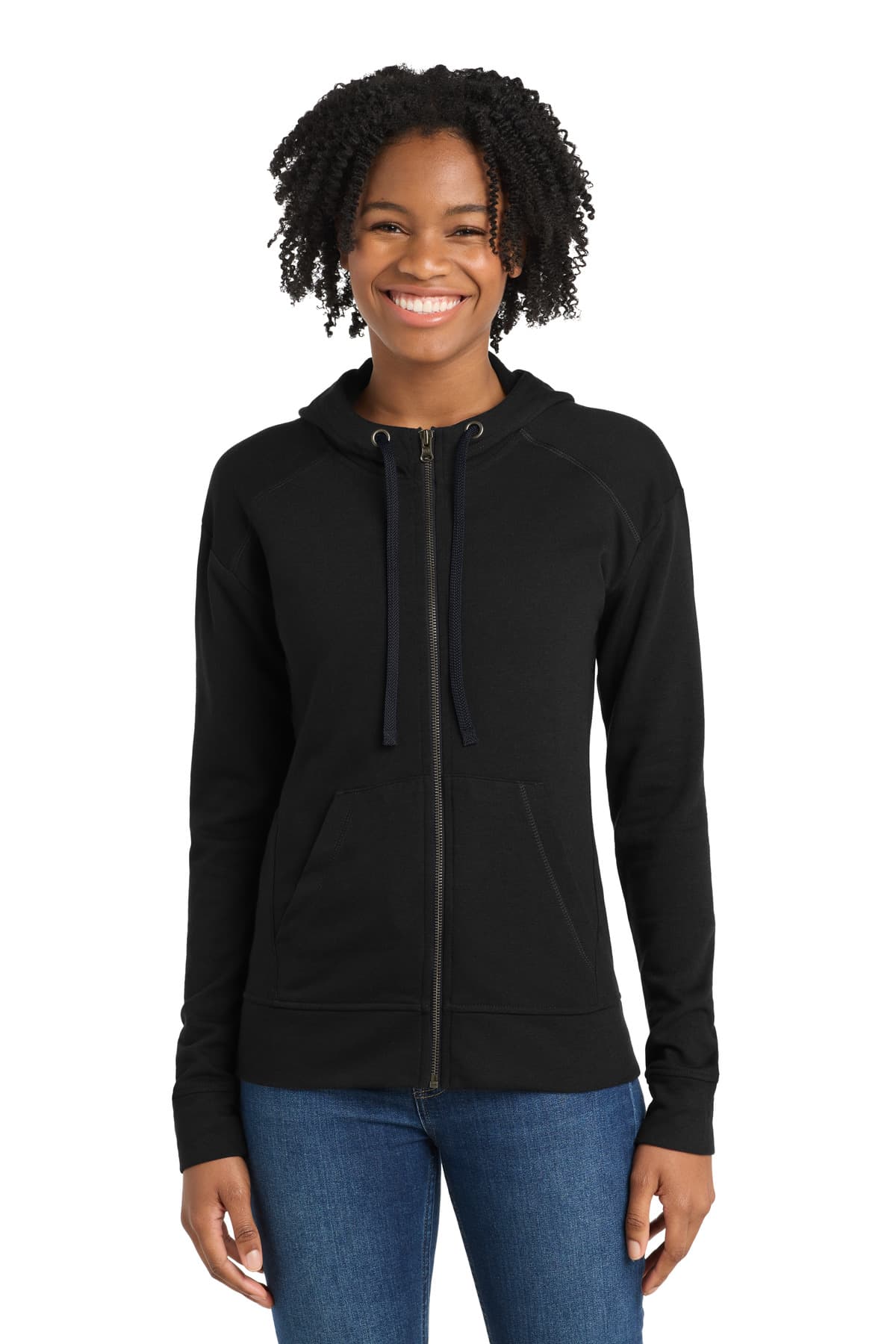 Sport-Tek ® Women's PosiCharge ® Tri-Blend Wicking Fleece Full-Zip Hooded Jacket LST293 thumbnail 2
