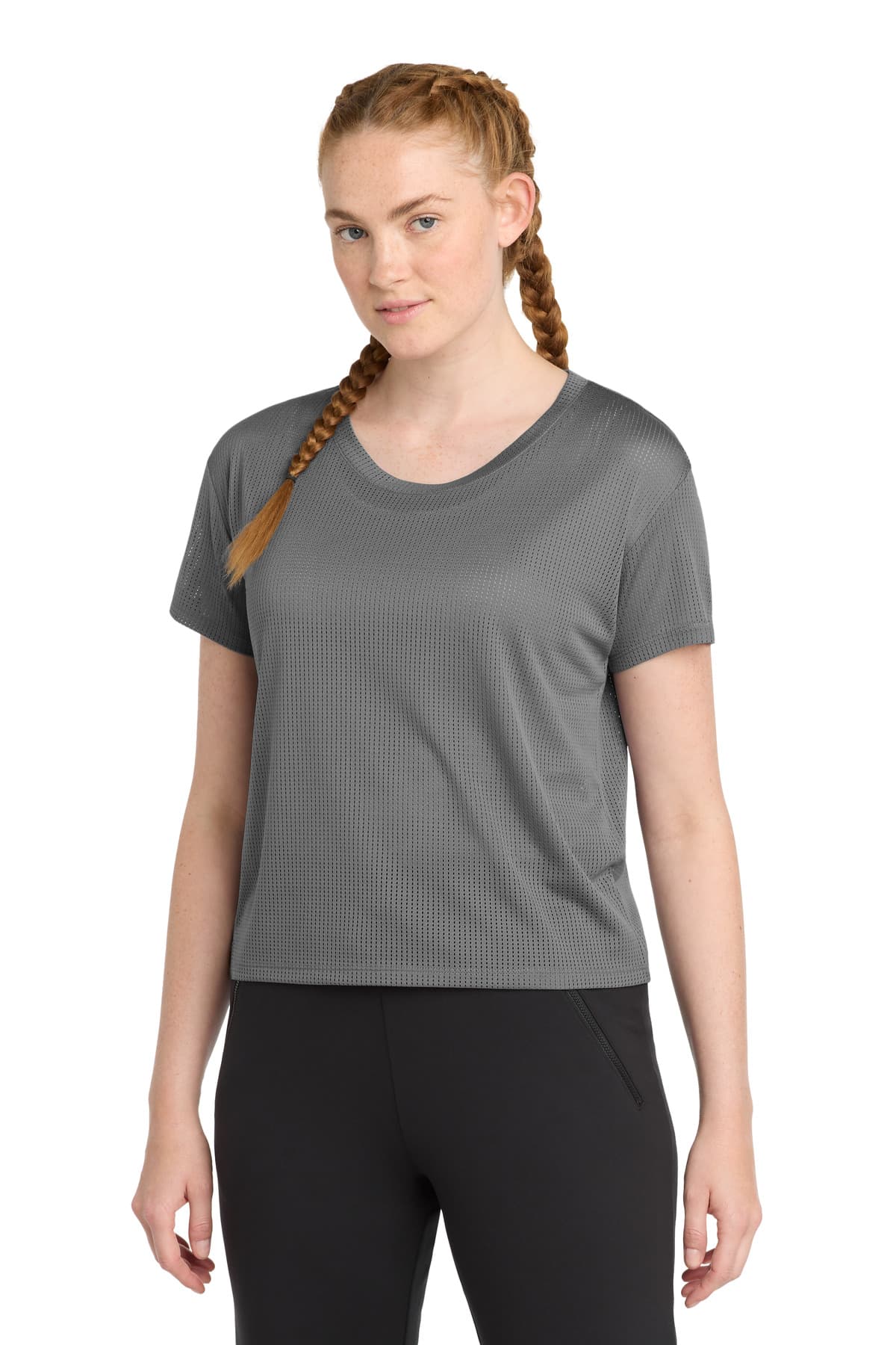 Sport-Tek ® Women's PosiCharge ® Draft Crop Tee. LST411 thumbnail 3