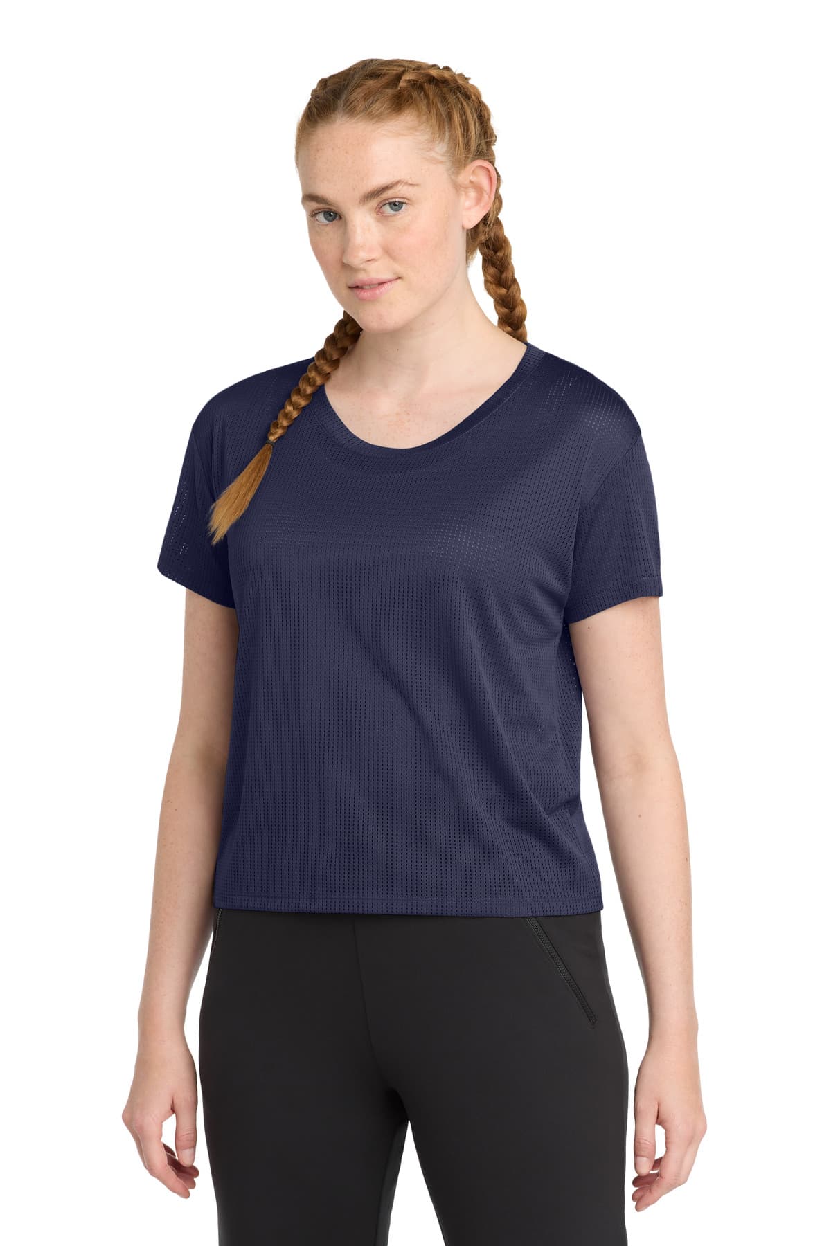 Sport-Tek ® Women's PosiCharge ® Draft Crop Tee. LST411 thumbnail 4