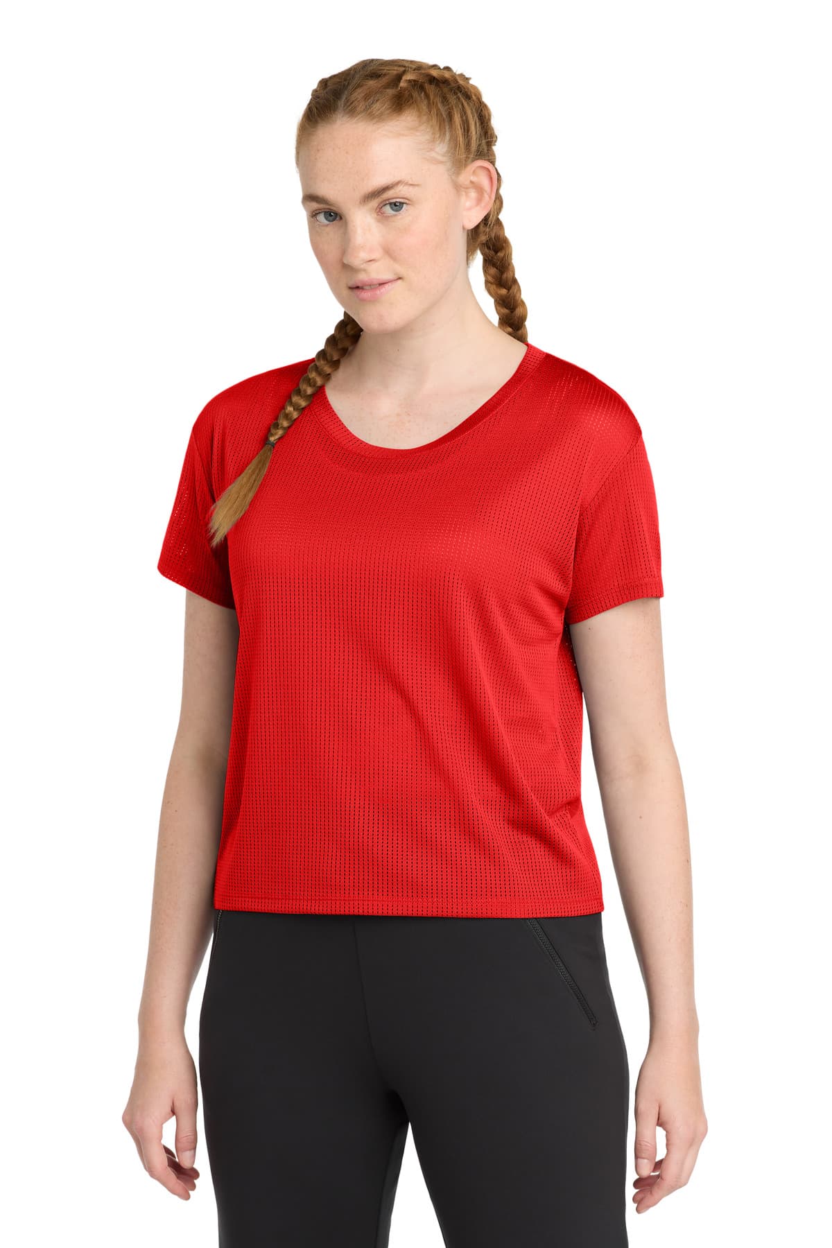 Sport-Tek ® Women's PosiCharge ® Draft Crop Tee. LST411 thumbnail 5