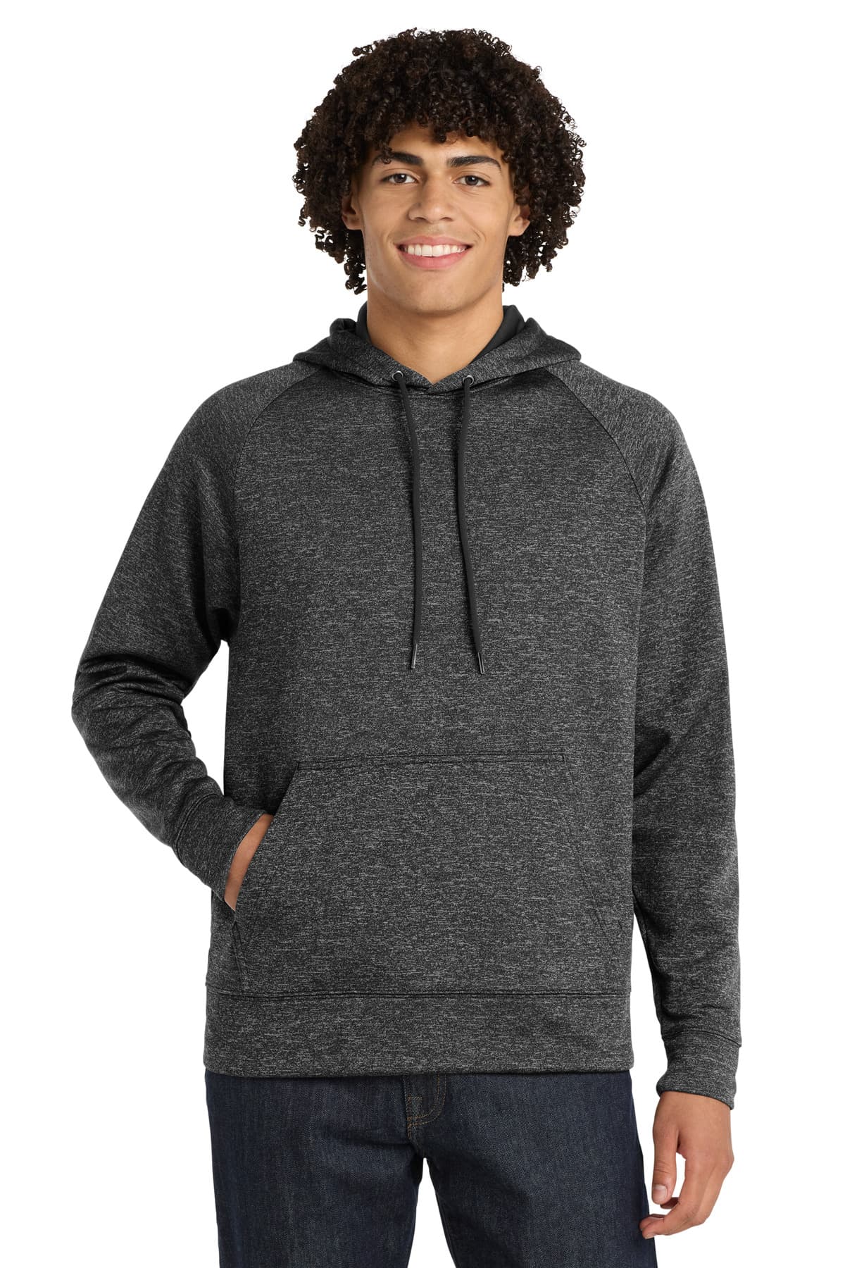 Sport-Tek ® PosiCharge ® Electric Heather Fleece Hooded Pullover. ST225 thumbnail 5