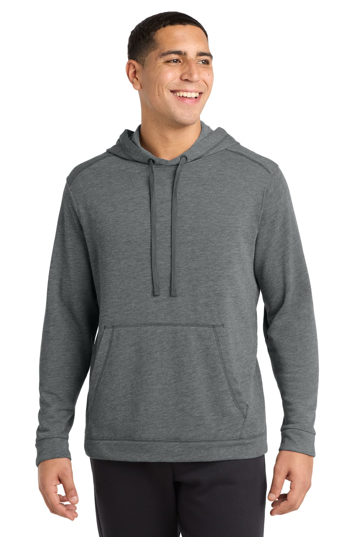 Sport-Tek ® PosiCharge ® Tri-Blend Wicking Fleece Hooded Pullover. ST296 thumbnail 3