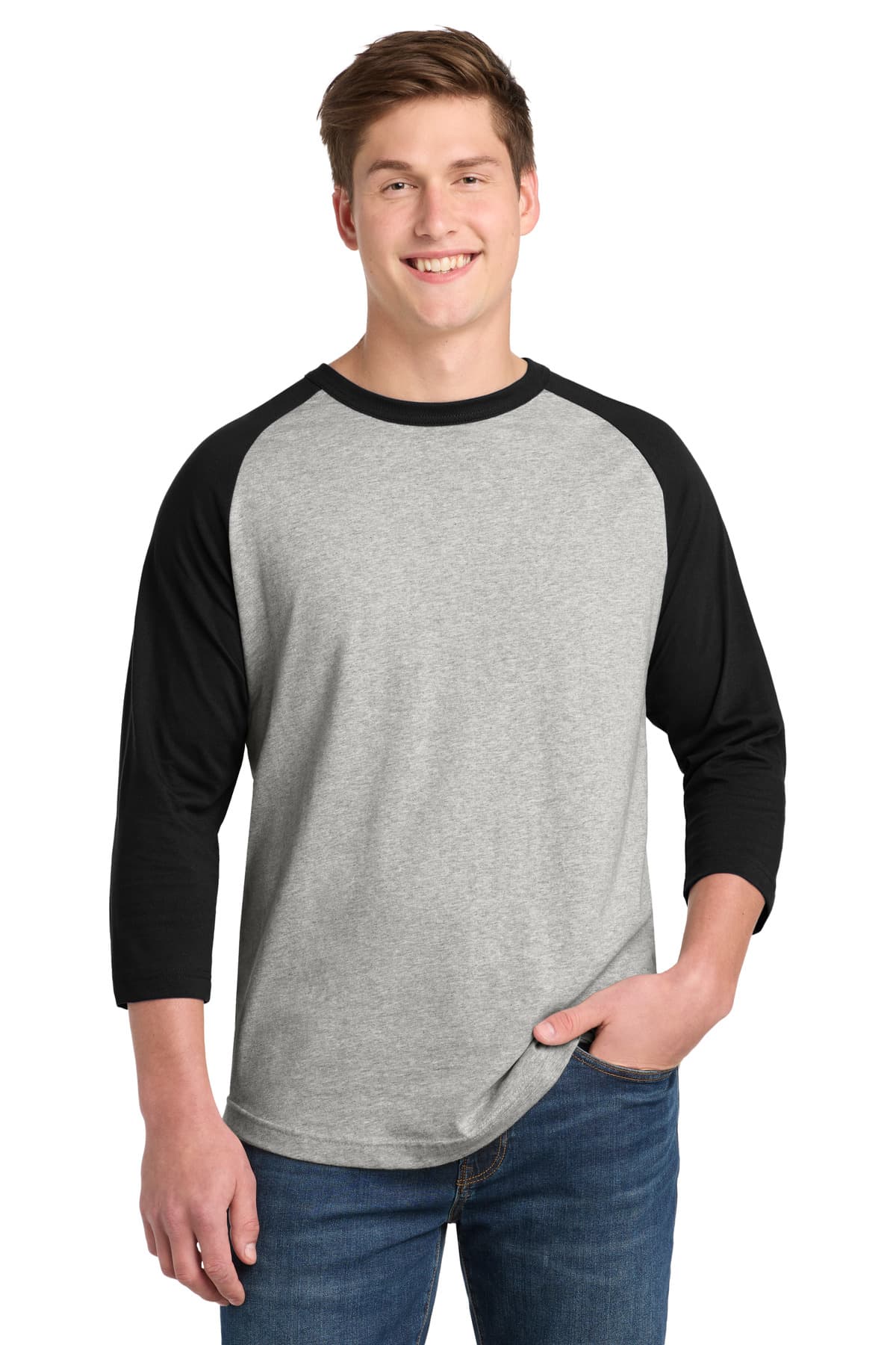 Sport-Tek ® Colorblock Raglan Jersey. T200 thumbnail 2