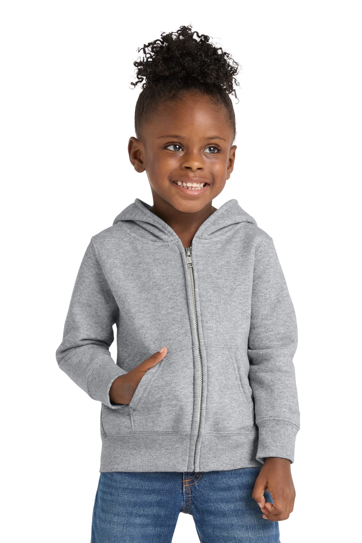 Port & Co  Toddler Core Fleece Full-Zip Hooded Sweatshirt. CAR78TZH thumbnail 4