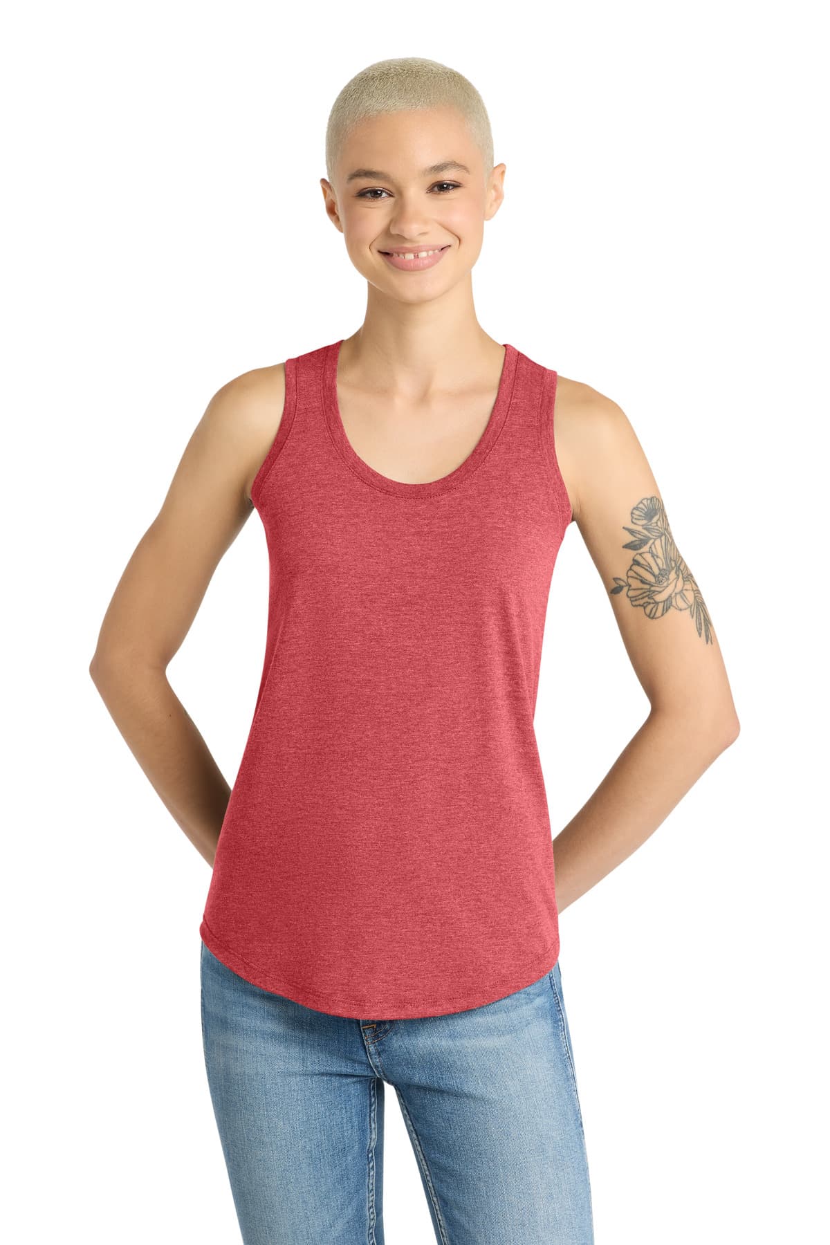 District ® Women's Perfect Tri ® Racerback Tank. DM138L thumbnail 4
