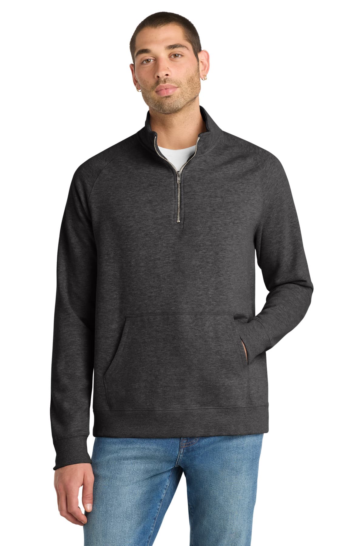 District ® Lightweight Fleece 1/4-Zip. DM392 thumbnail 2