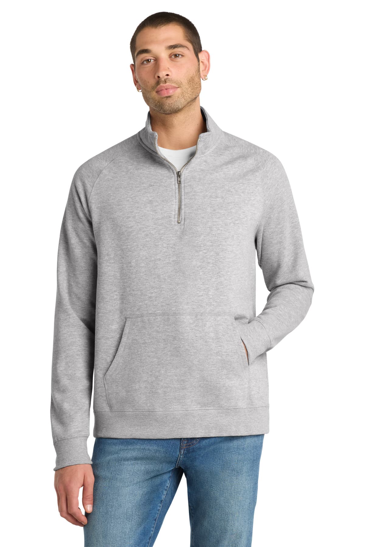 District ® Lightweight Fleece 1/4-Zip. DM392 thumbnail 3