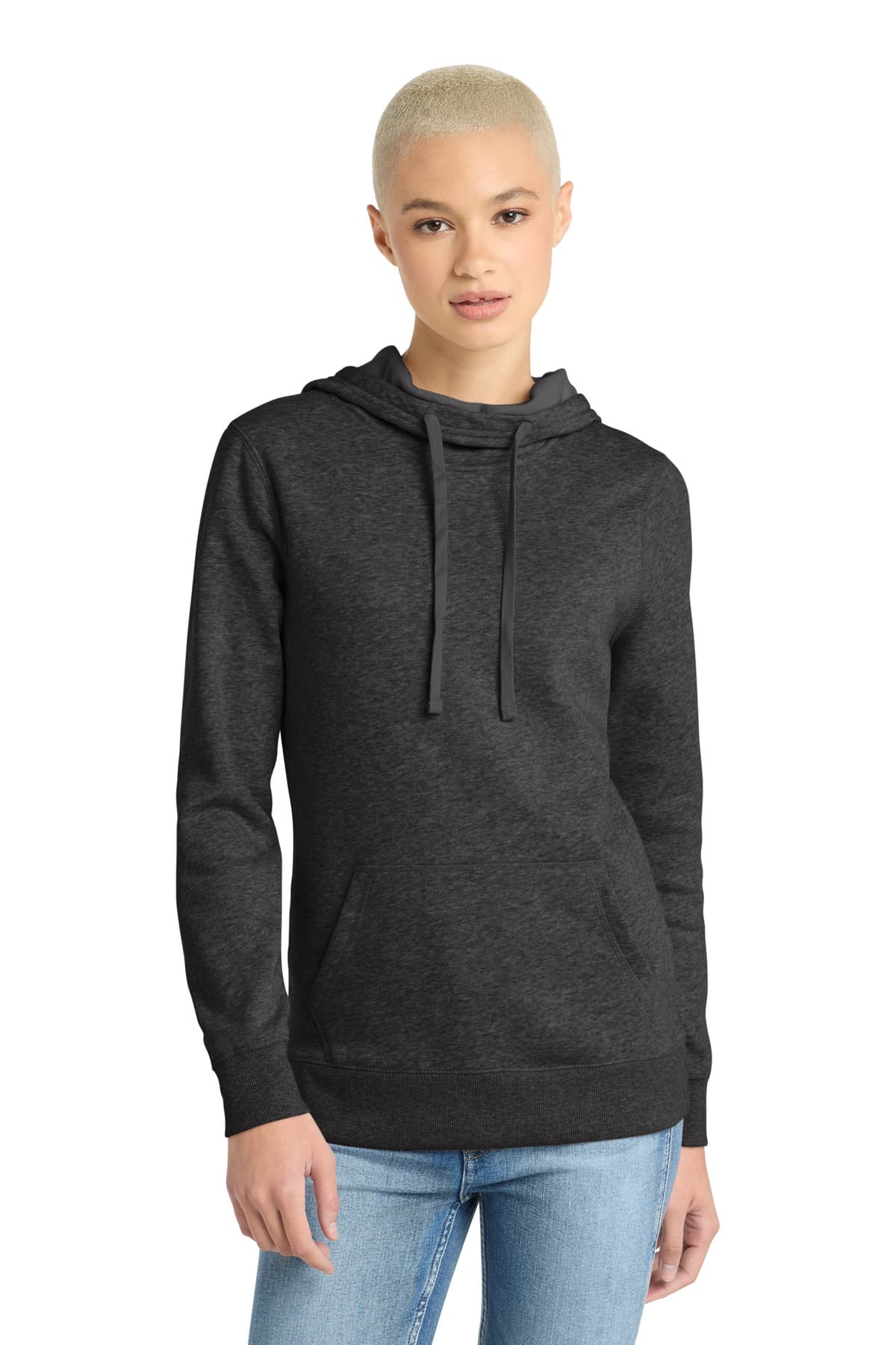 District ® Women's Lightweight Fleece Hoodie. DM493 thumbnail 2