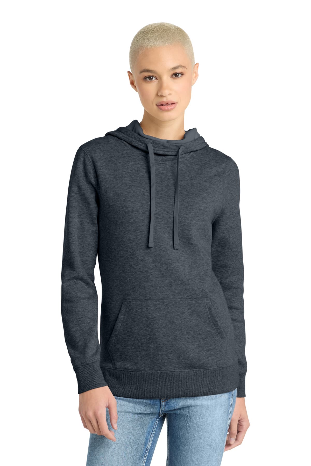 District ® Women's Lightweight Fleece Hoodie. DM493 thumbnail 4
