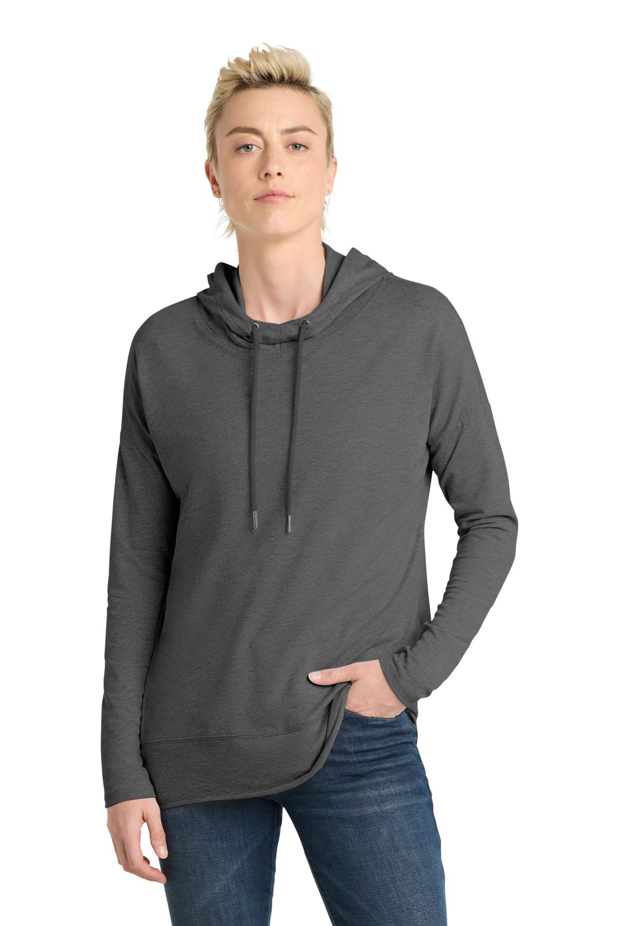 District ® Women's Featherweight French Terry  Hoodie DT671 thumbnail 4