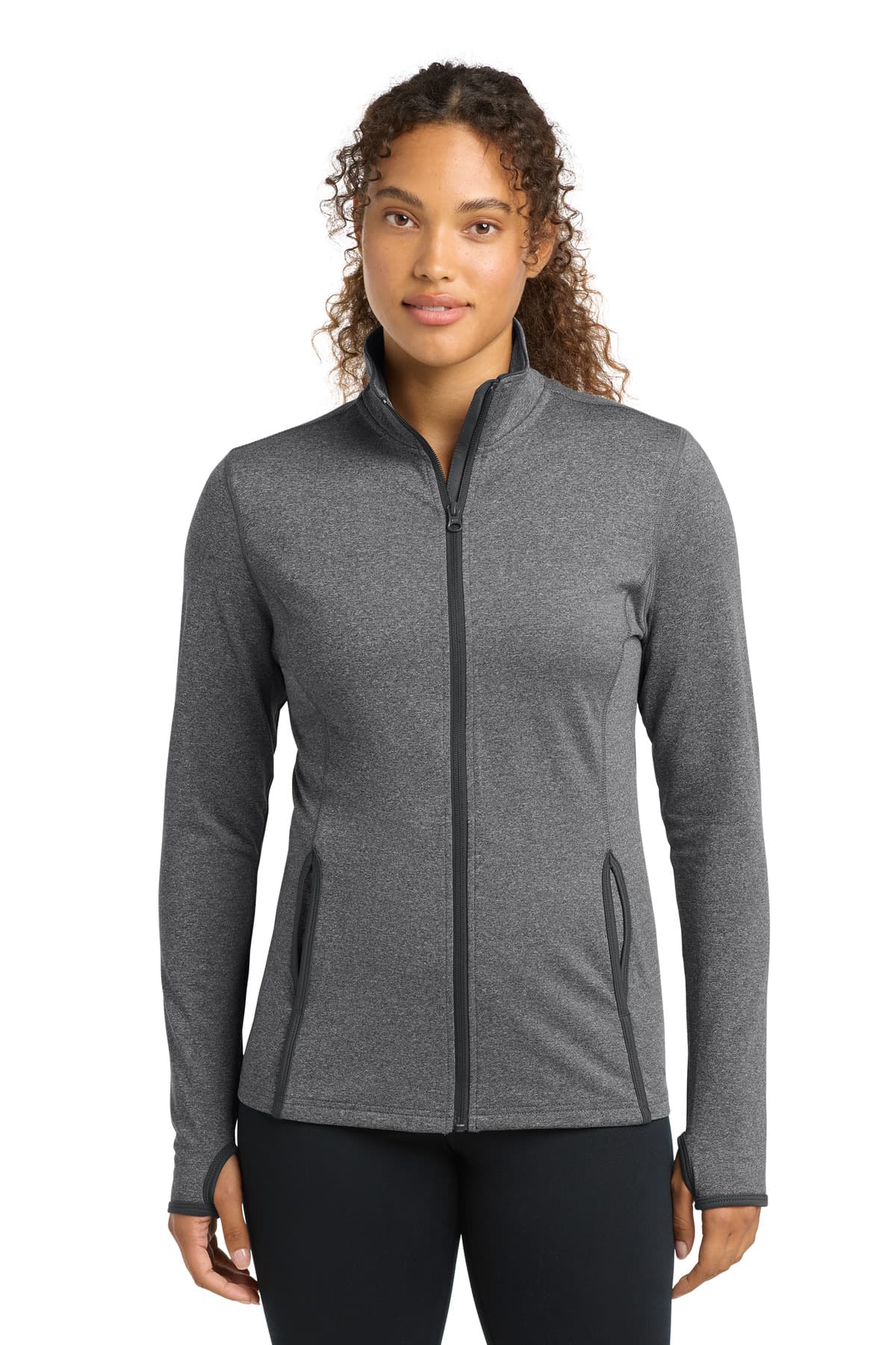 Sport-Tek ® Women's Sport-Wick ® Stretch Contrast Full-Zip Jacket. LST853 thumbnail 5