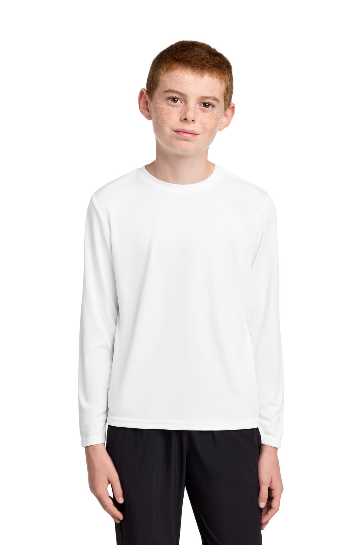 Port & Co  Youth Long Sleeve Performance Tee PC380YLS thumbnail 2
