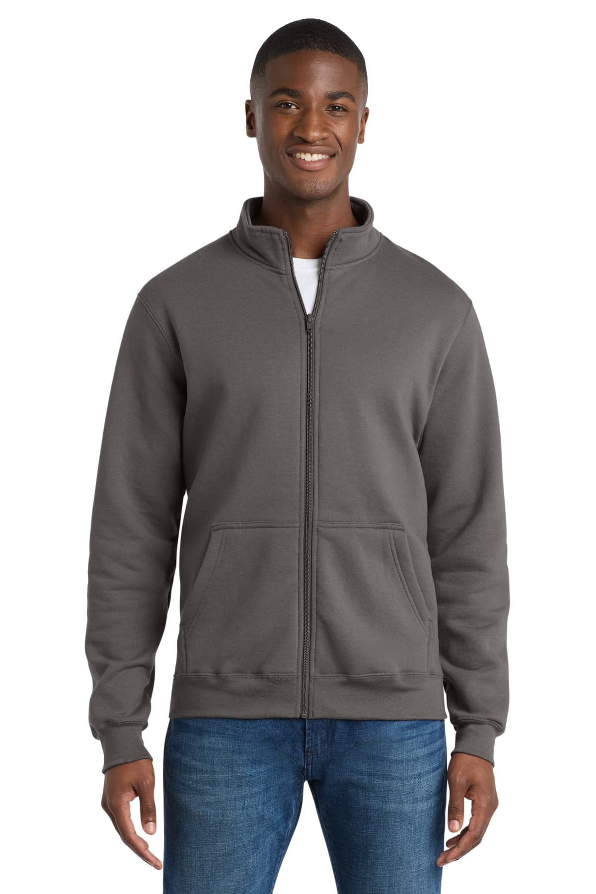 Port & Co  Core Fleece Cadet Full-Zip Sweatshirt PC78FZ thumbnail 3