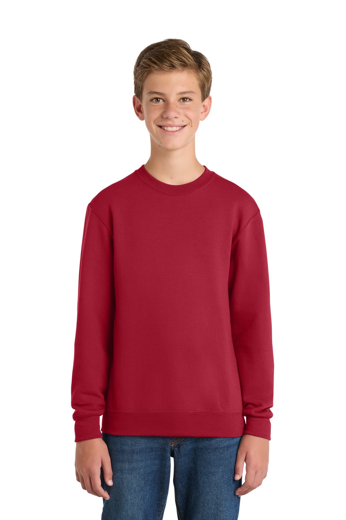 Port & Co ™ Youth Core Fleece Crewneck Sweatshirt. PC90Y thumbnail 4