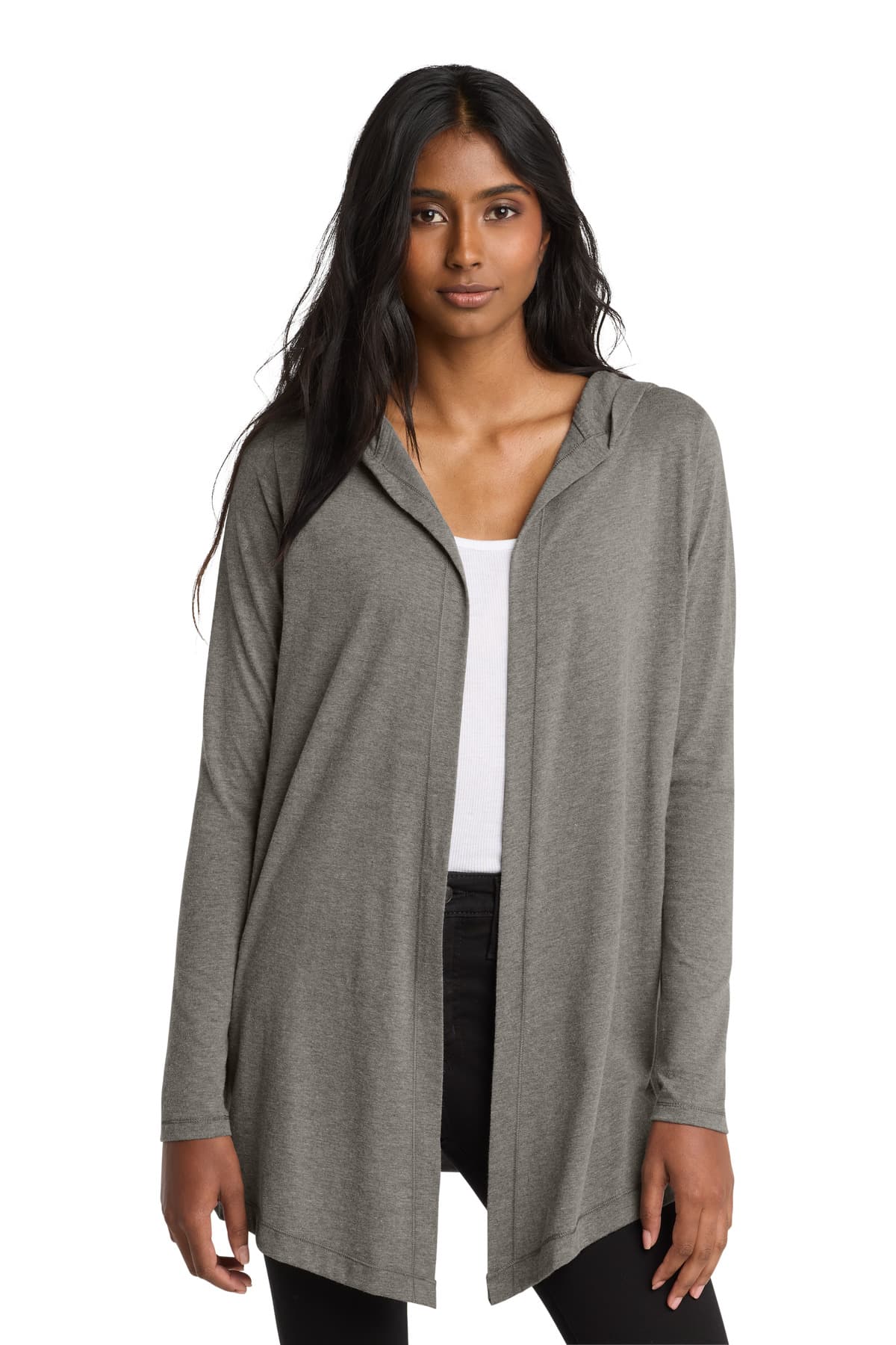 District ® Women's Perfect Tri ® Hooded Cardigan. DT156 thumbnail 3