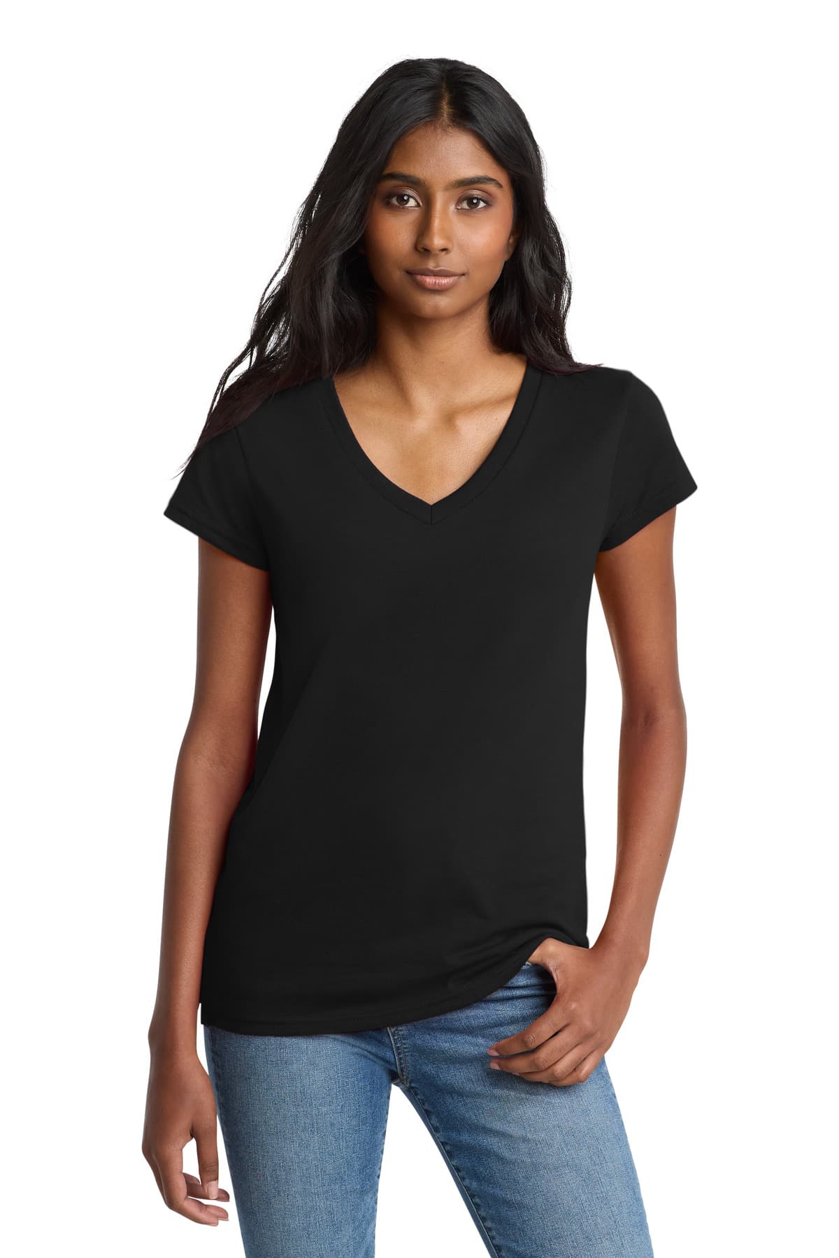 District ® Women's Re-Tee  V-Neck DT8001 thumbnail 2
