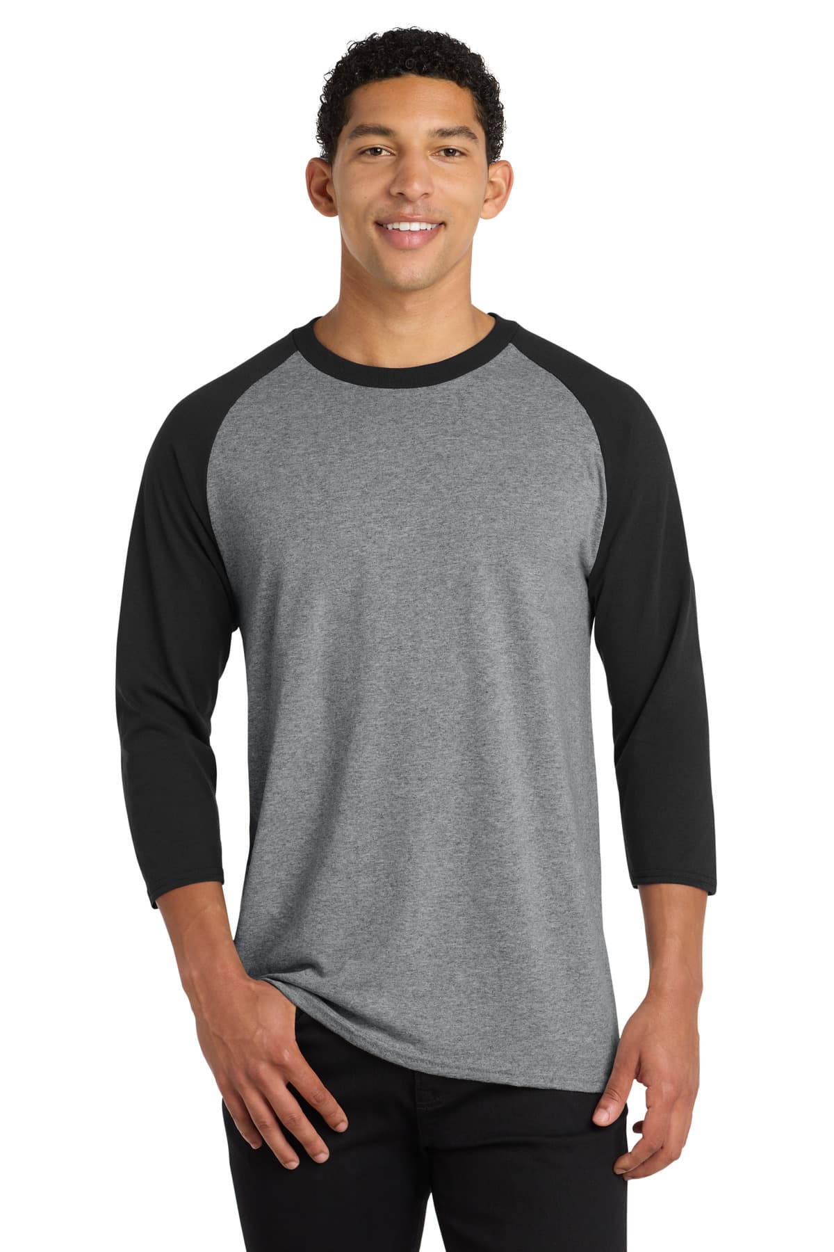 Port & Co  Core Blend 3/4-Sleeve Raglan Tee. PC55RS thumbnail 2