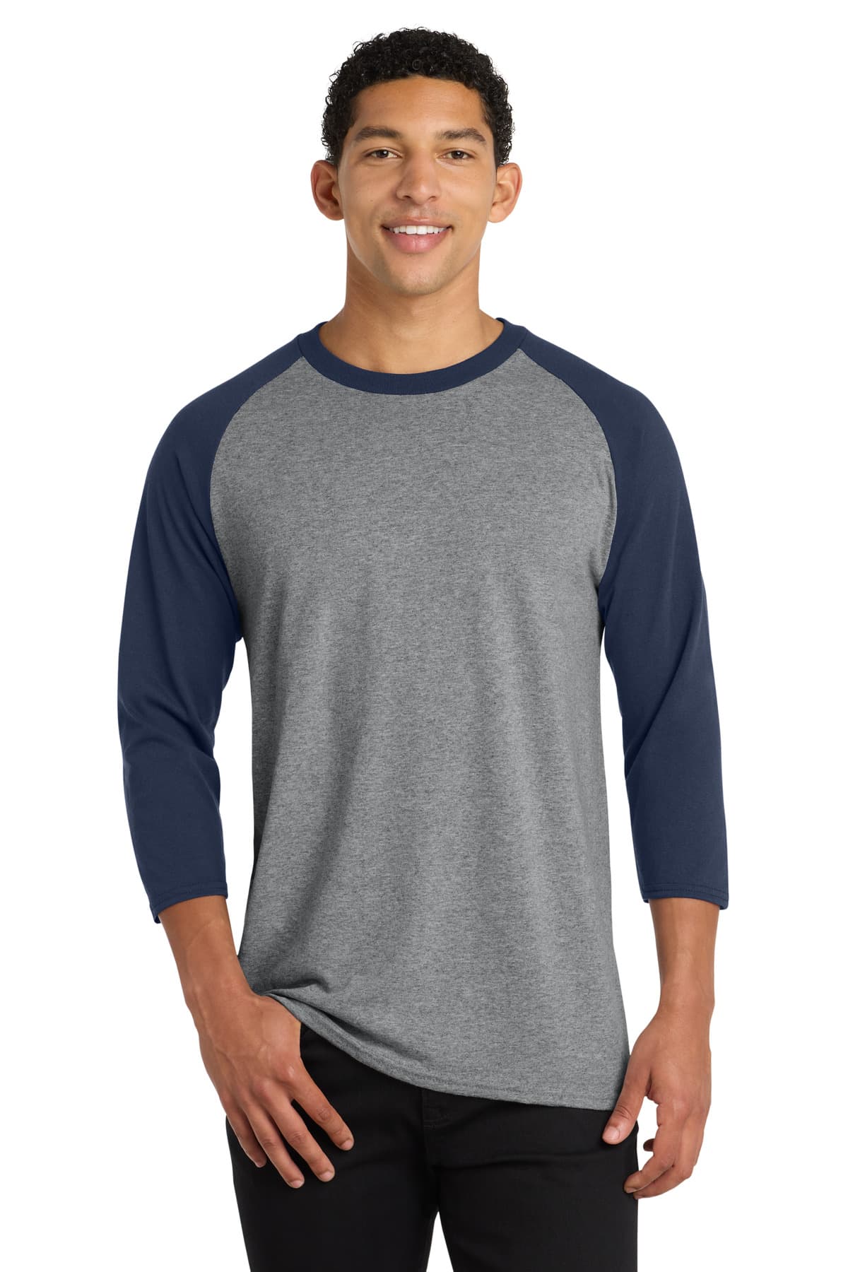 Port & Co  Core Blend 3/4-Sleeve Raglan Tee. PC55RS thumbnail 3