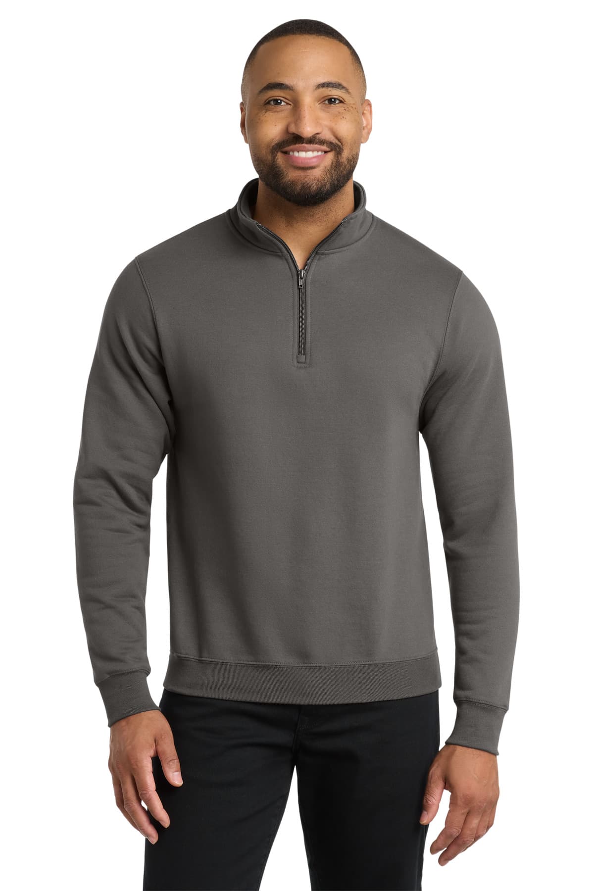 Port & Co  Core Fleece 1/4-Zip Pullover Sweatshirt PC78Q thumbnail 3