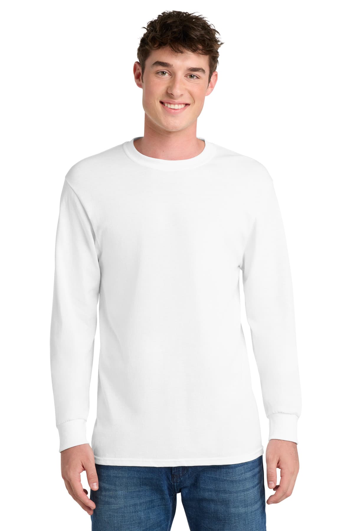 Port & Co  Tall Long Sleeve Core Blend Tee. PC55LST thumbnail 2