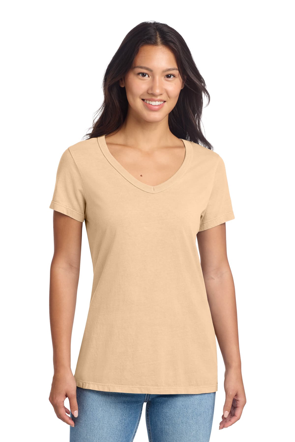 Port & Co  Women's Beach Wash ® Garment-Dyed V-Neck Tee LPC099V thumbnail 5