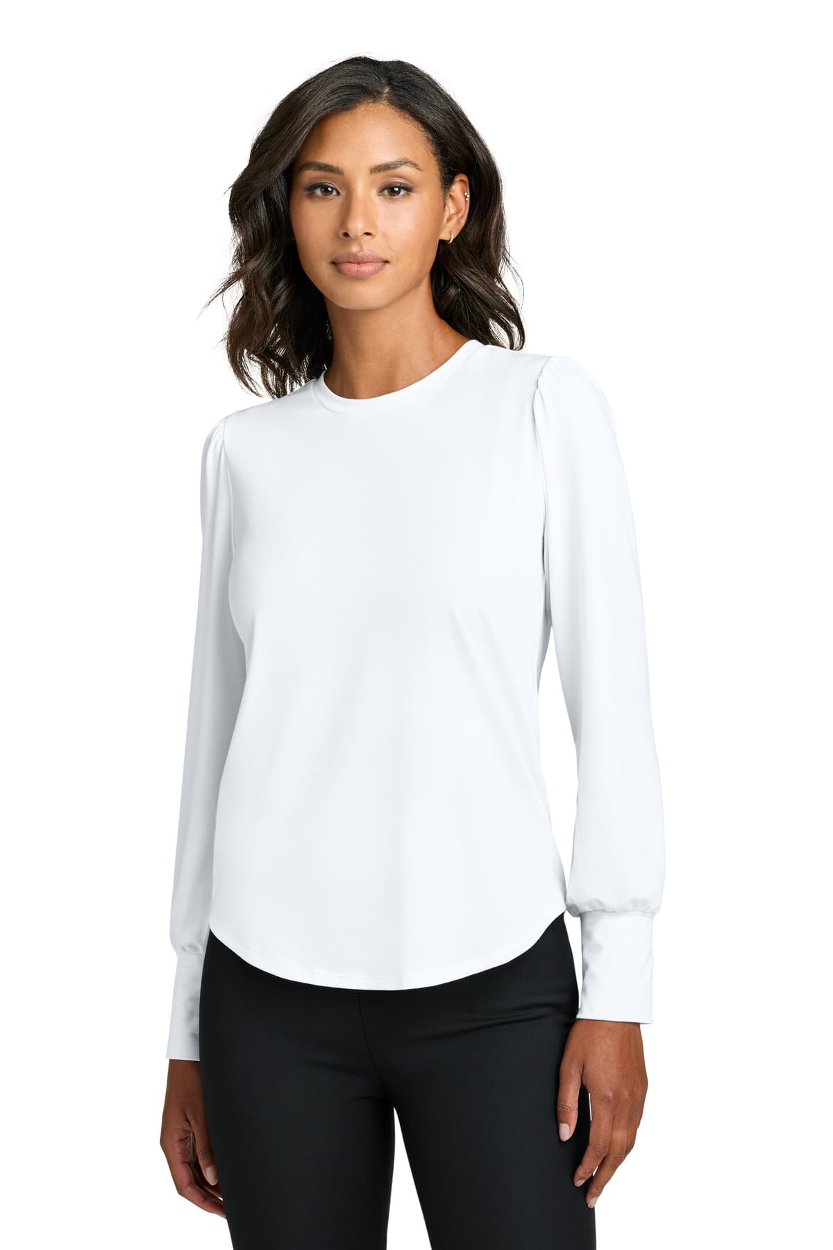 Mercer+Mettle ® Women's Stretch Jersey Long Sleeve Blouson Top MM1019 thumbnail 6