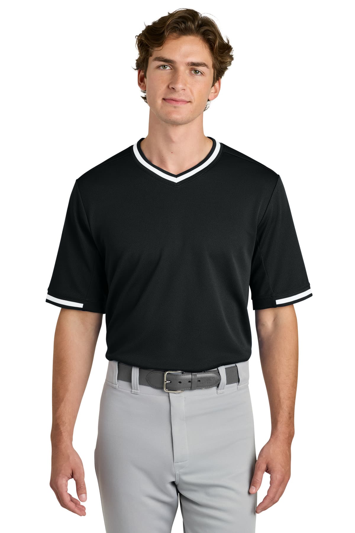 Sport-Tek ® Tough Mesh V-Neck Baseball Jersey ST221 thumbnail 2