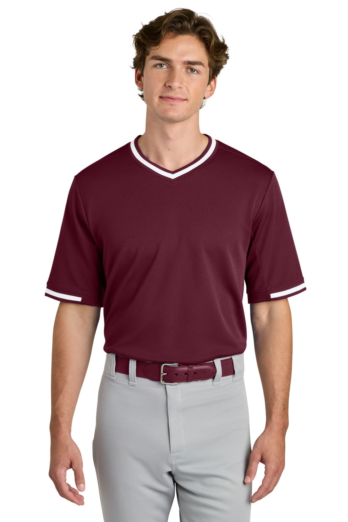Sport-Tek ® Tough Mesh V-Neck Baseball Jersey ST221 thumbnail 4