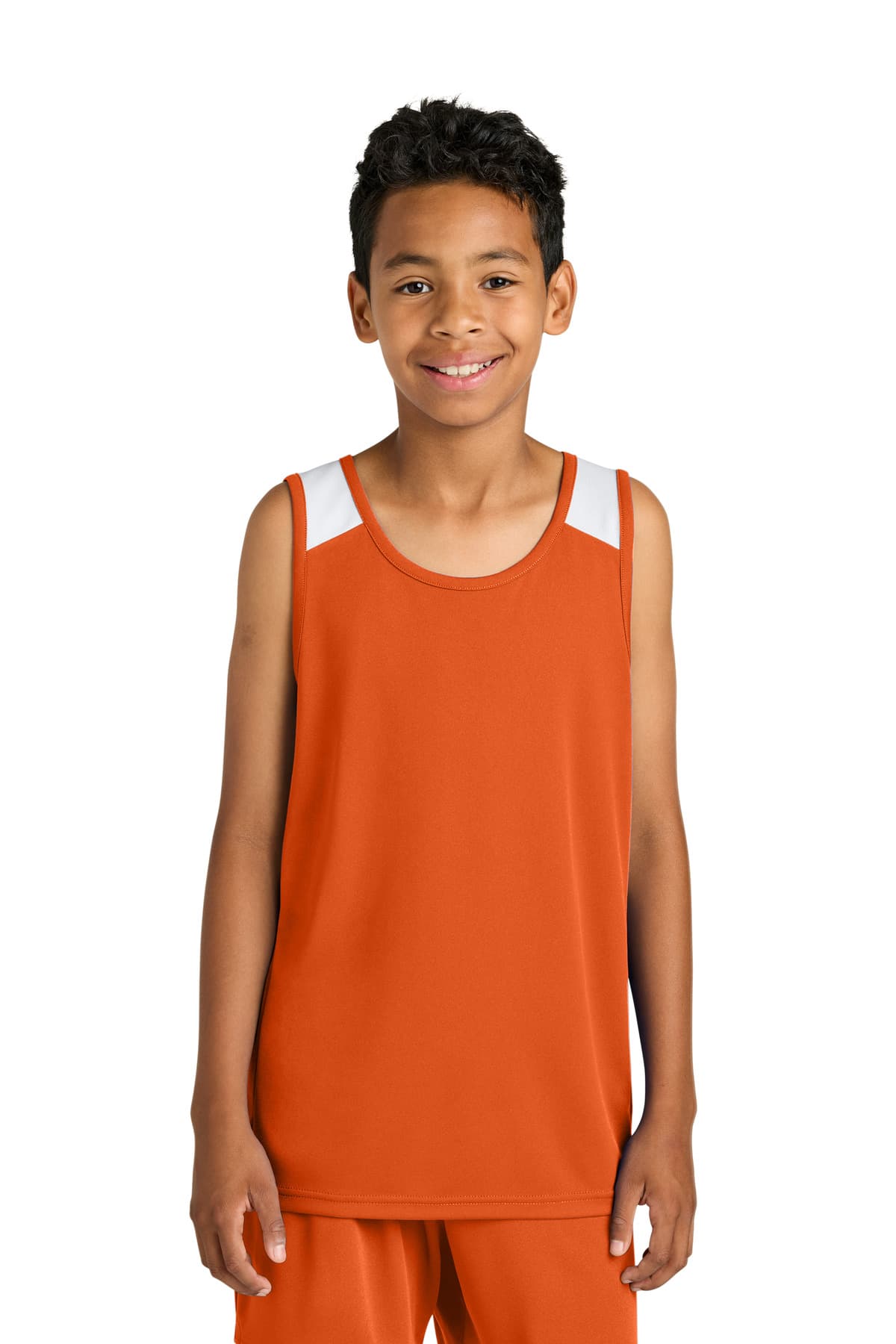 Sport-Tek ® Youth Club Track Tank YST446 thumbnail 3