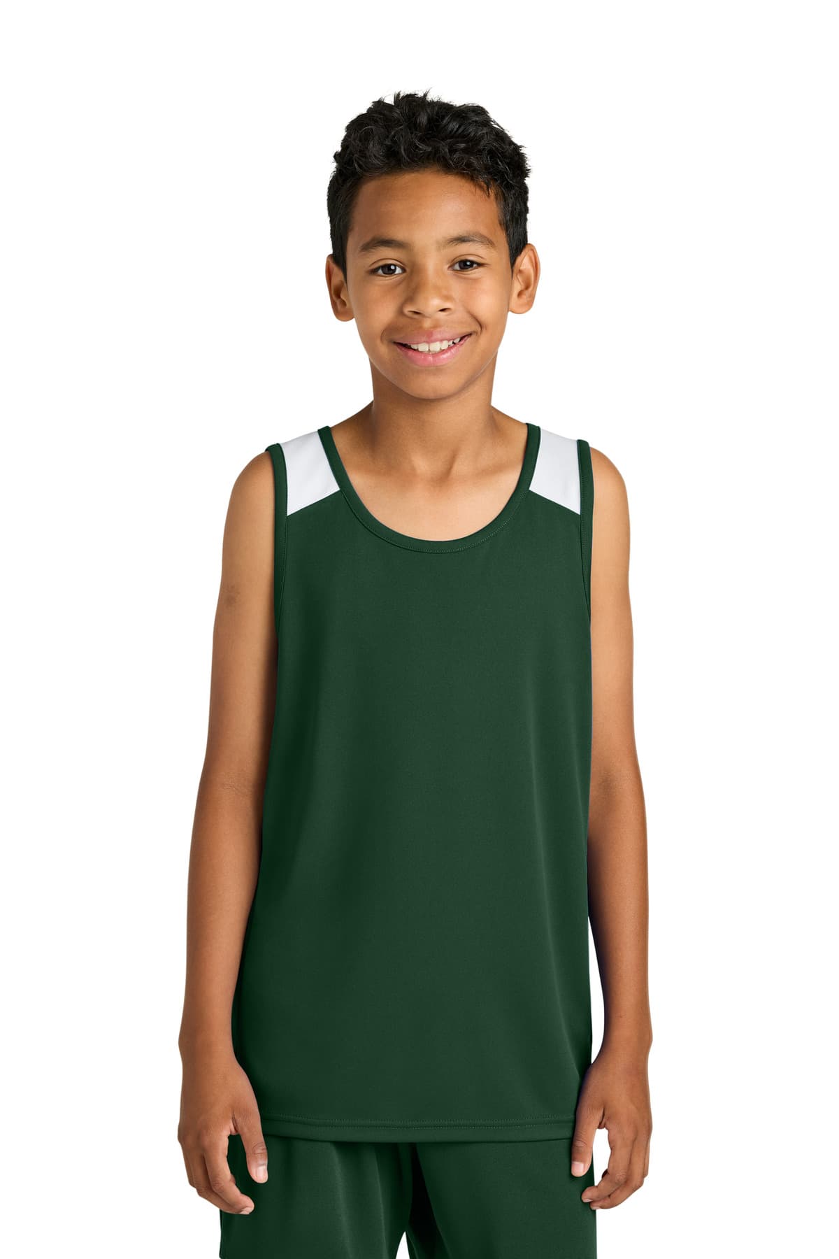 Sport-Tek ® Youth Club Track Tank YST446 thumbnail 5