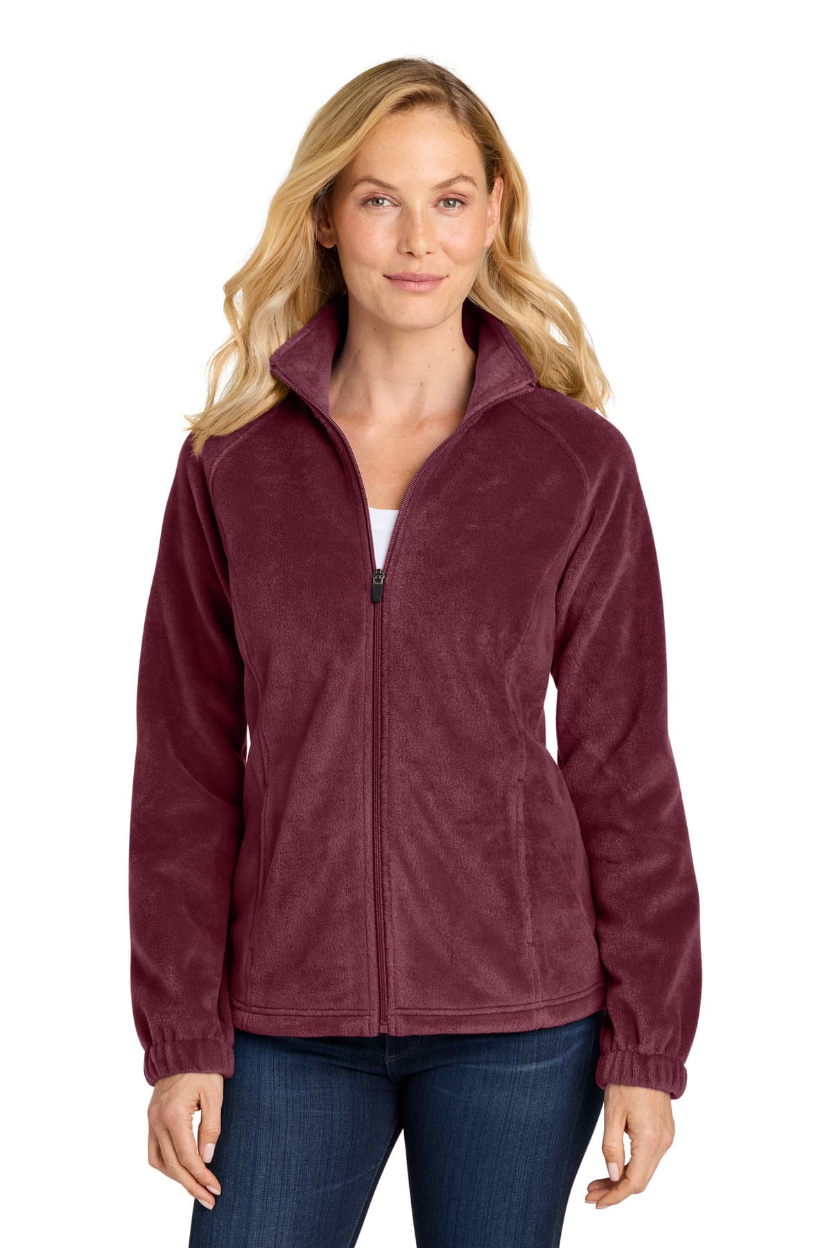 Port Authority ® Women's Plush Fleece Full-Zip Jacket L190 thumbnail 3