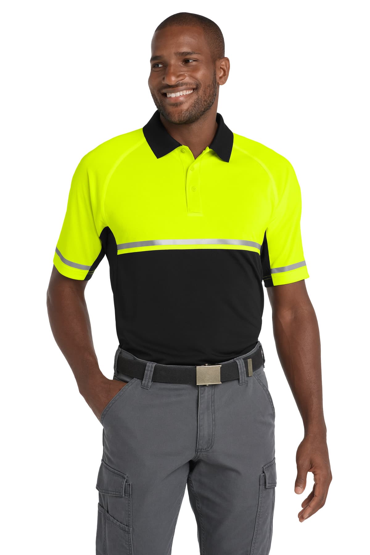 CornerStone ® Select Lightweight Snag-Proof Enhanced Visibility Polo CS423 thumbnail 3