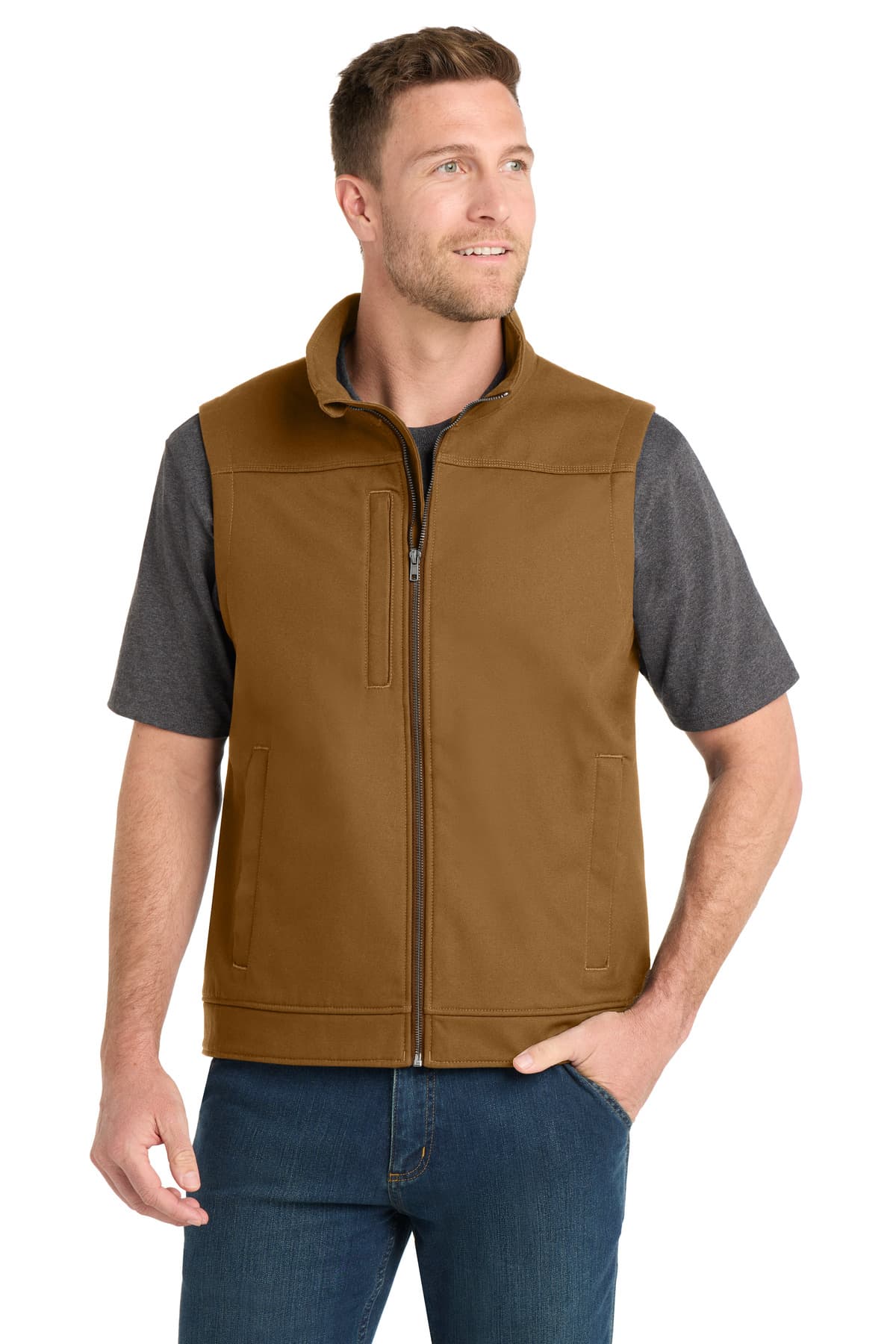 CornerStone ® Duck Bonded Soft Shell Vest CSV60 thumbnail 3