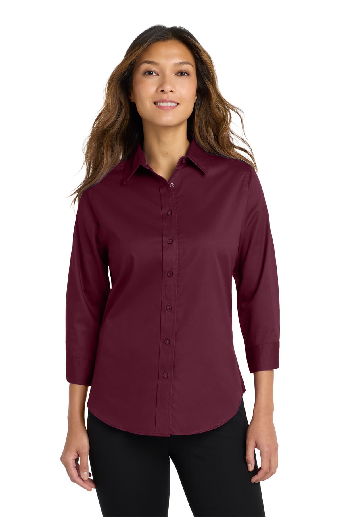 Port Authority ® Women's 3/4-Sleeve Easy Care Shirt. L612 thumbnail 3