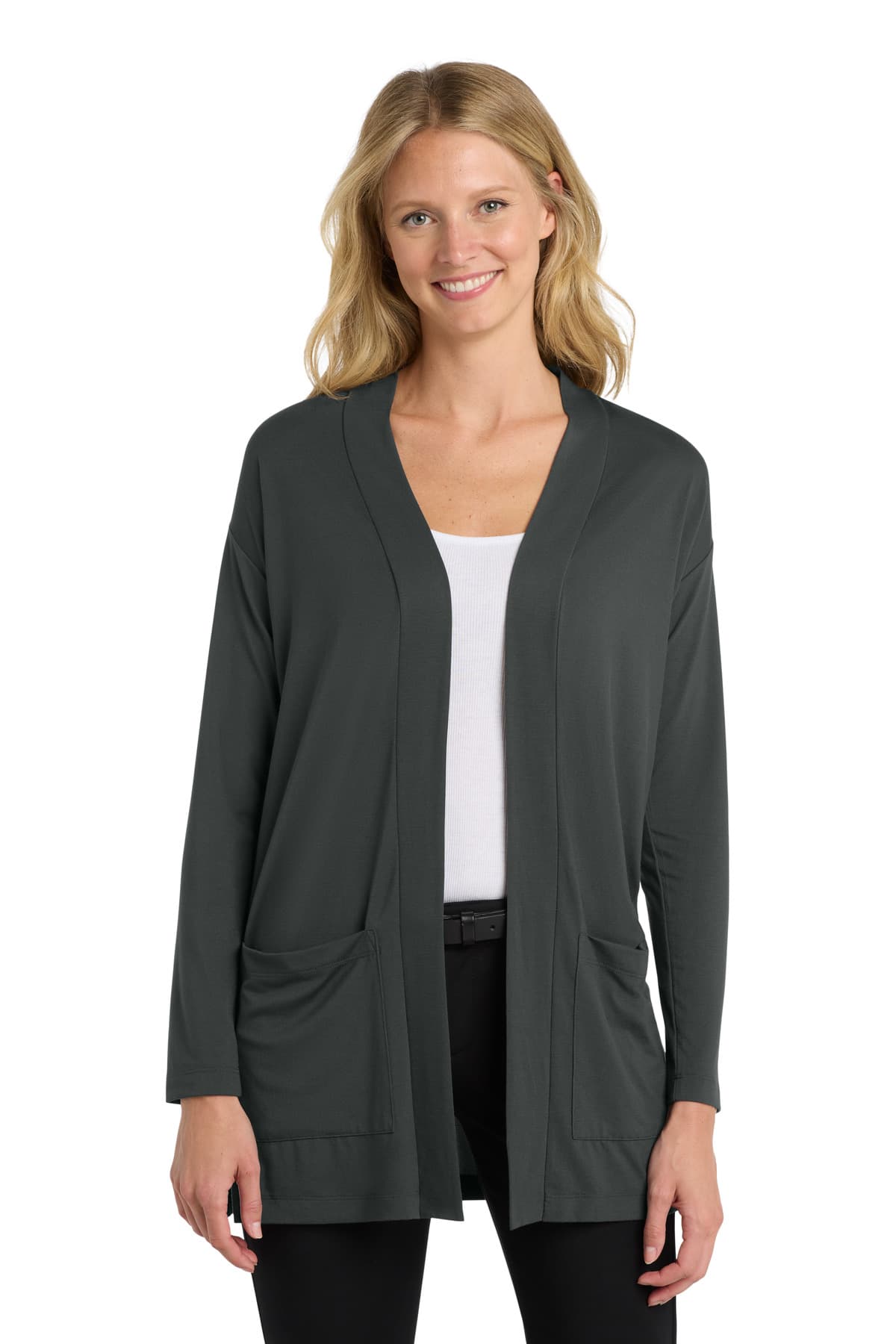 Port Authority ® Women's Concept Long Pocket Cardigan . LK5434 thumbnail 3