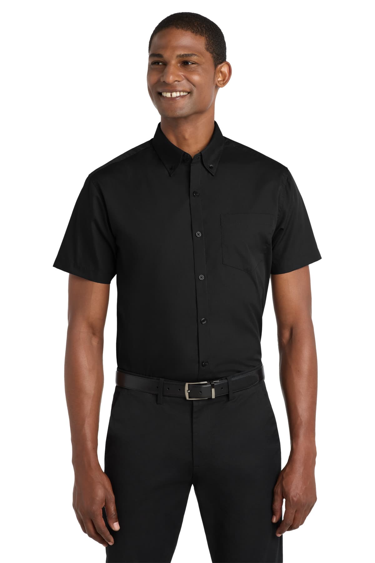 Port Authority ® Short Sleeve Carefree Poplin Shirt. W101 thumbnail 2