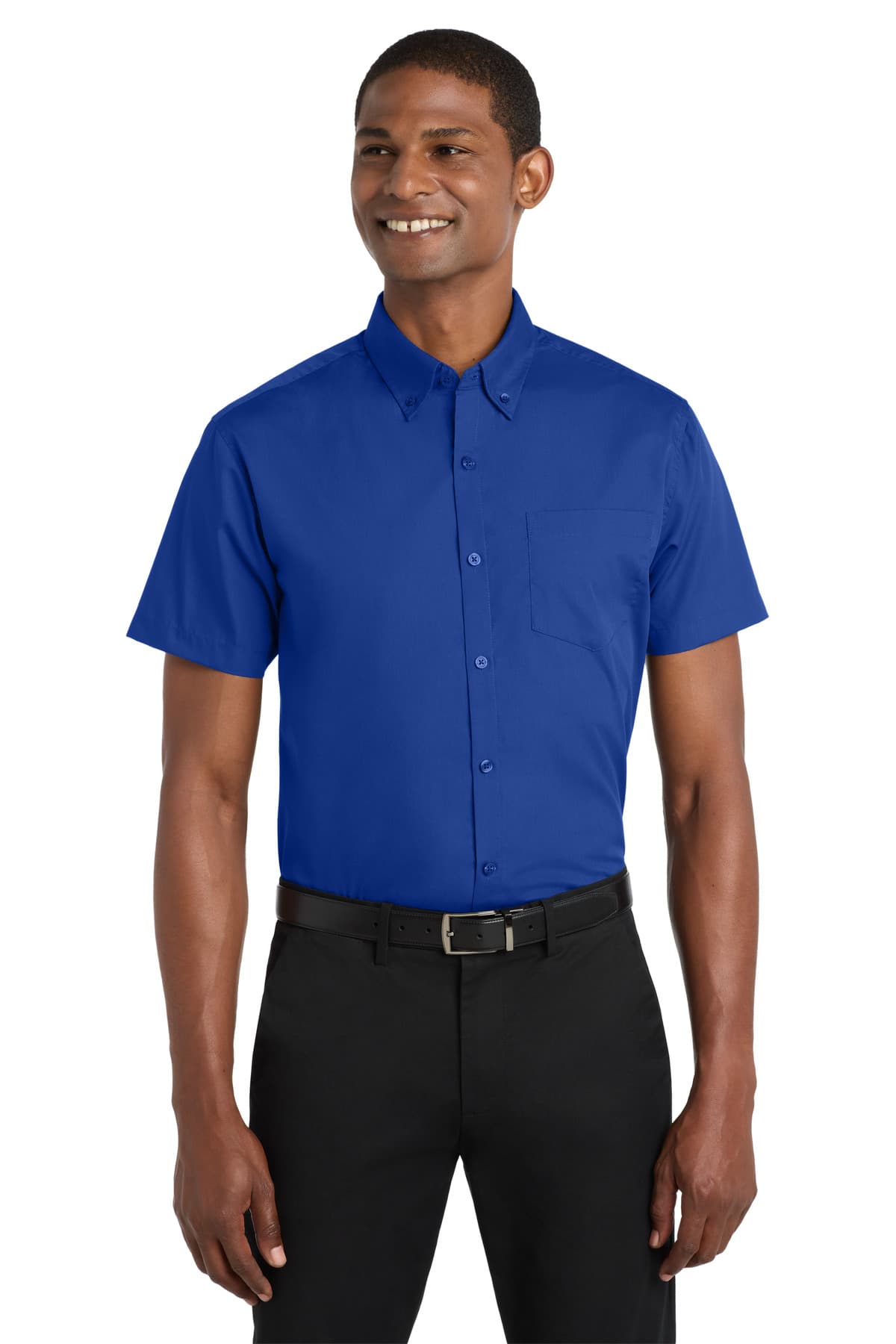 Port Authority ® Short Sleeve Carefree Poplin Shirt. W101 thumbnail 3