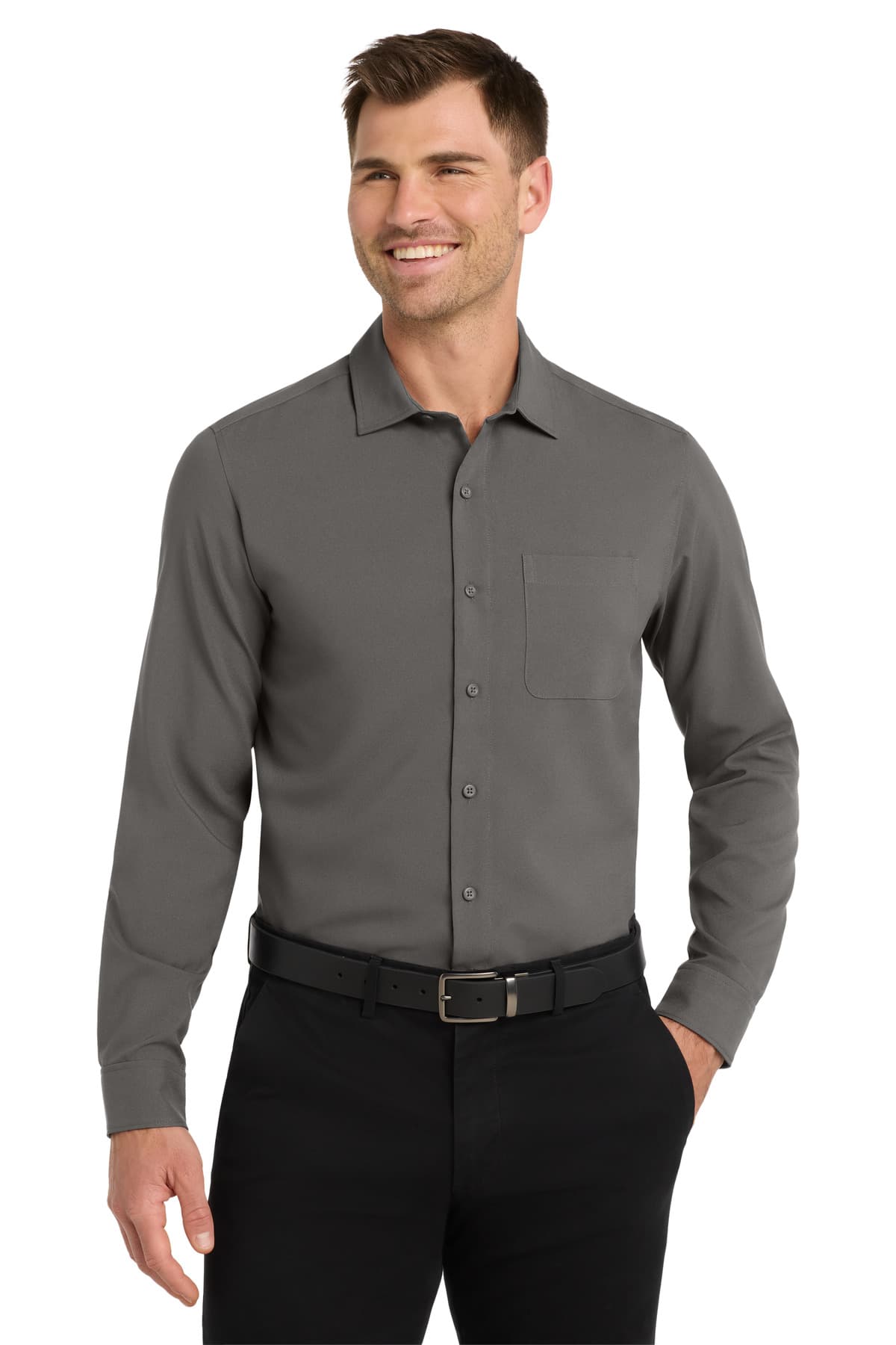 Port Authority ® Long Sleeve Performance Staff Shirt W401 thumbnail 3