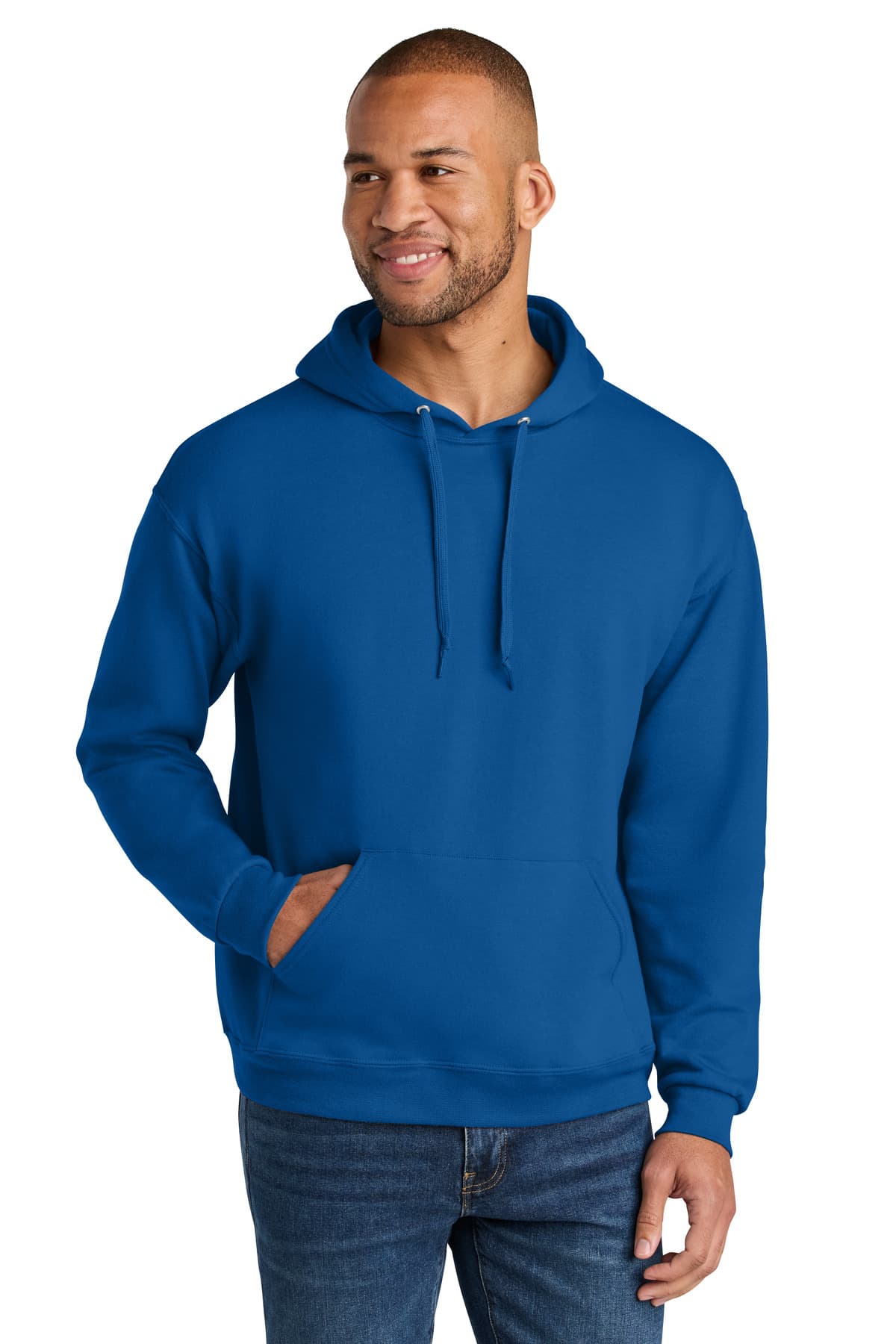 Jerzees Ultimate ™ Unisex CVC Ring Spun Hooded Sweatshirt IC49M thumbnail 6