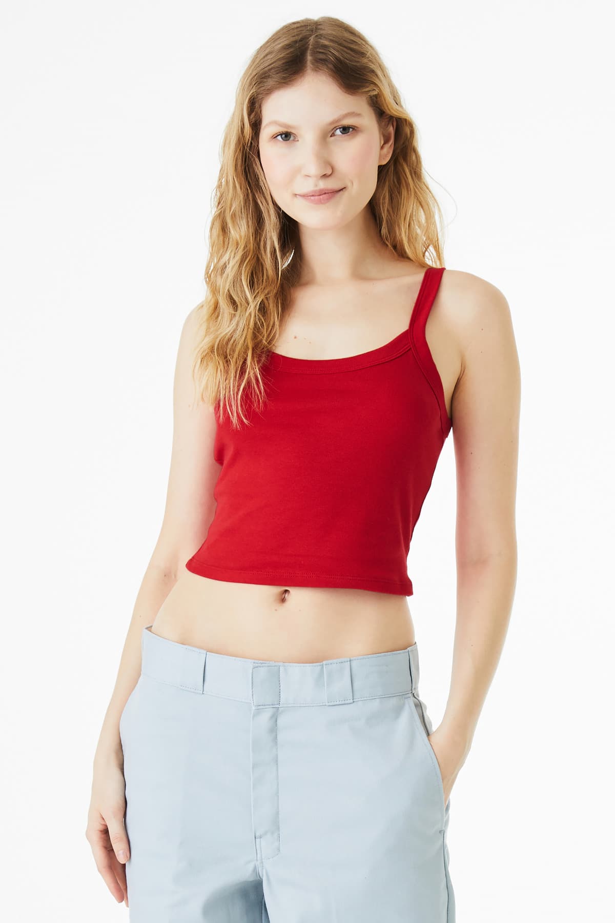 BELLA+CANVAS ® Women's Micro Rib Spaghetti Strap Tank BC1012 thumbnail 5